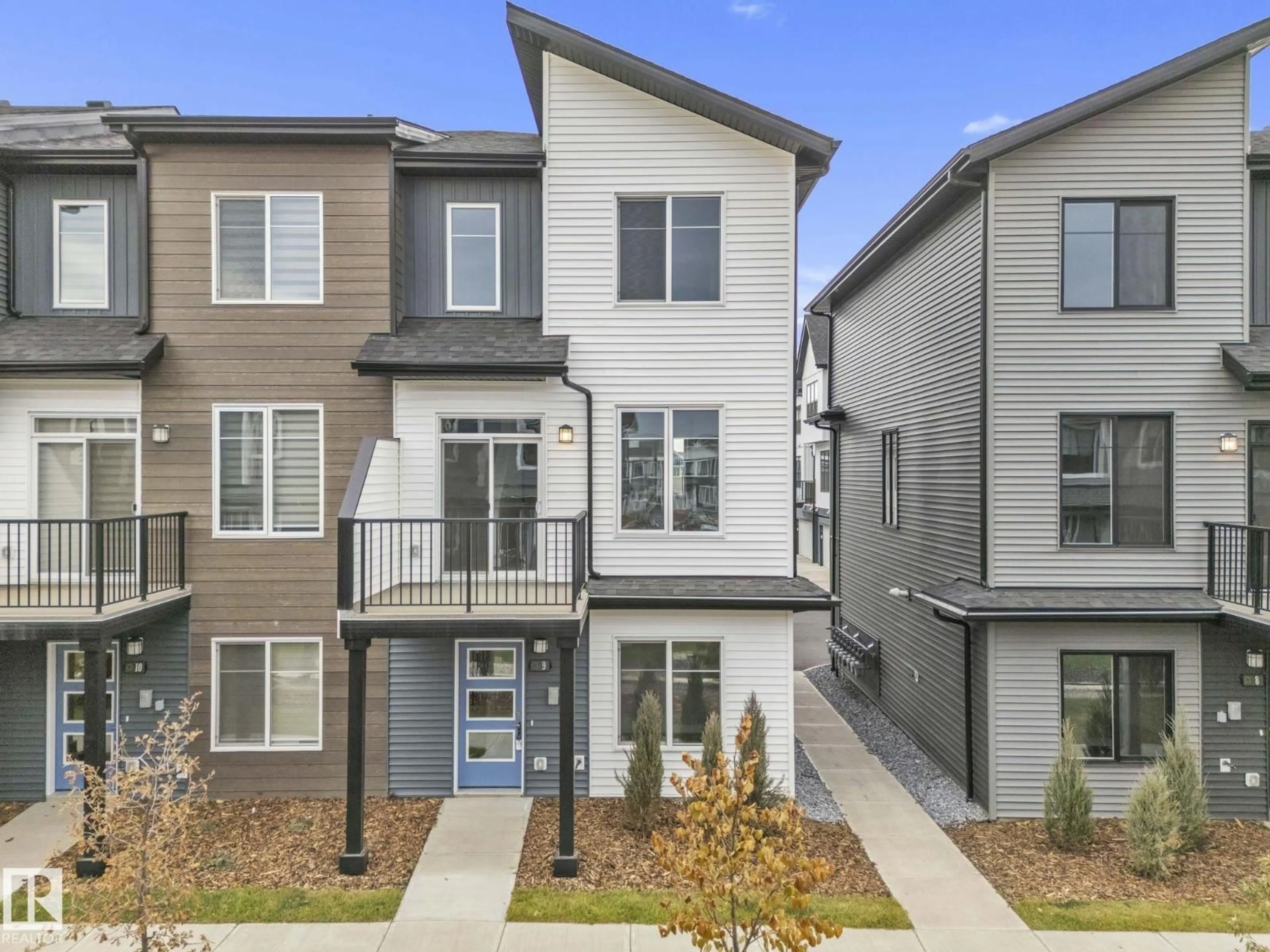 Home with vinyl exterior material, street for #9 - 6905 25 AV, Edmonton Alberta T6X3B7