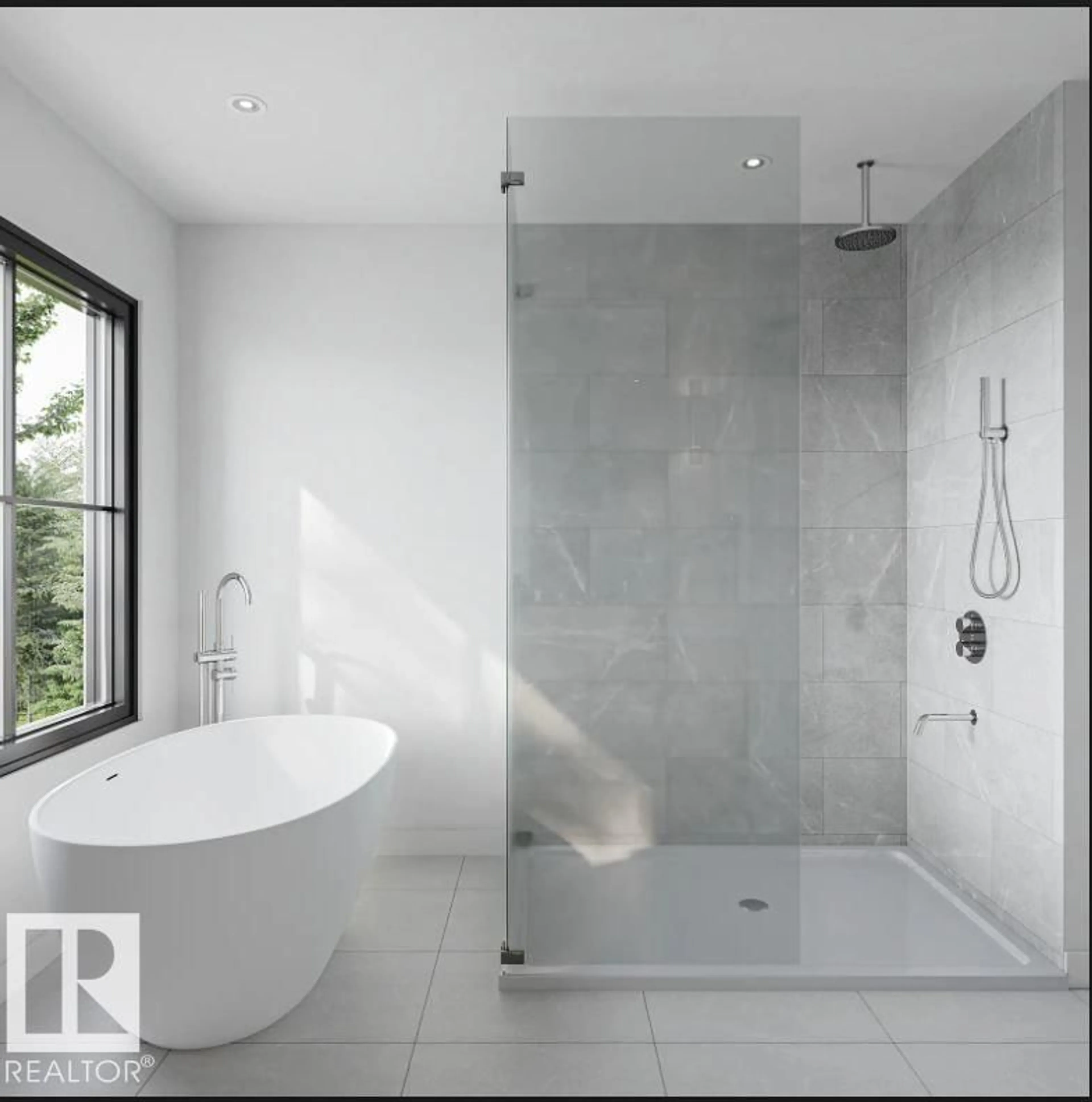Contemporary bathroom, ceramic/tile floor for 6955 GRANVILLE DR, Edmonton Alberta T5T5X9