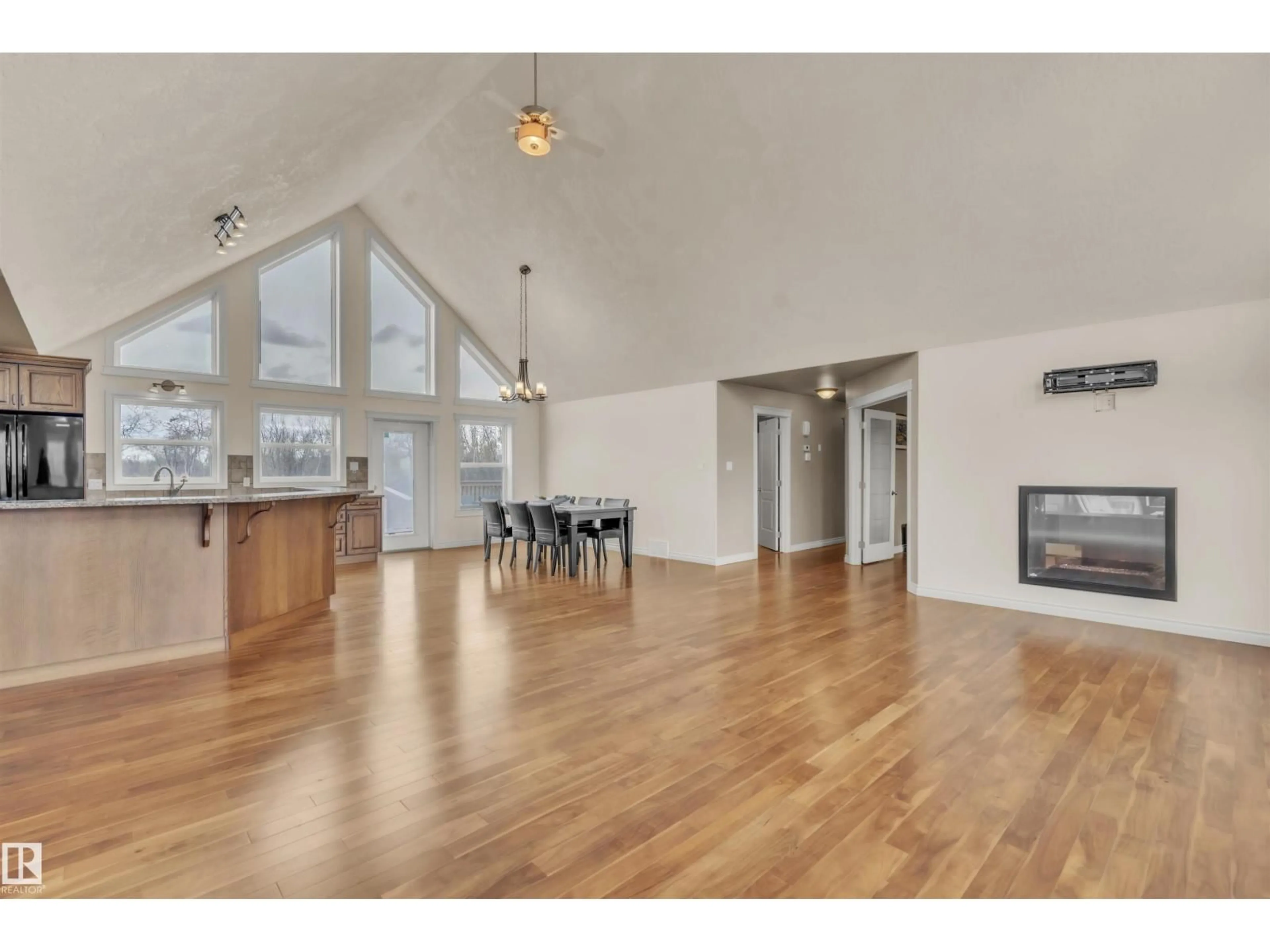 Open concept kitchen, wood/laminate floor for 62515 RANGE ROAD 444, Rural Bonnyville M.D. Alberta T0V0B0