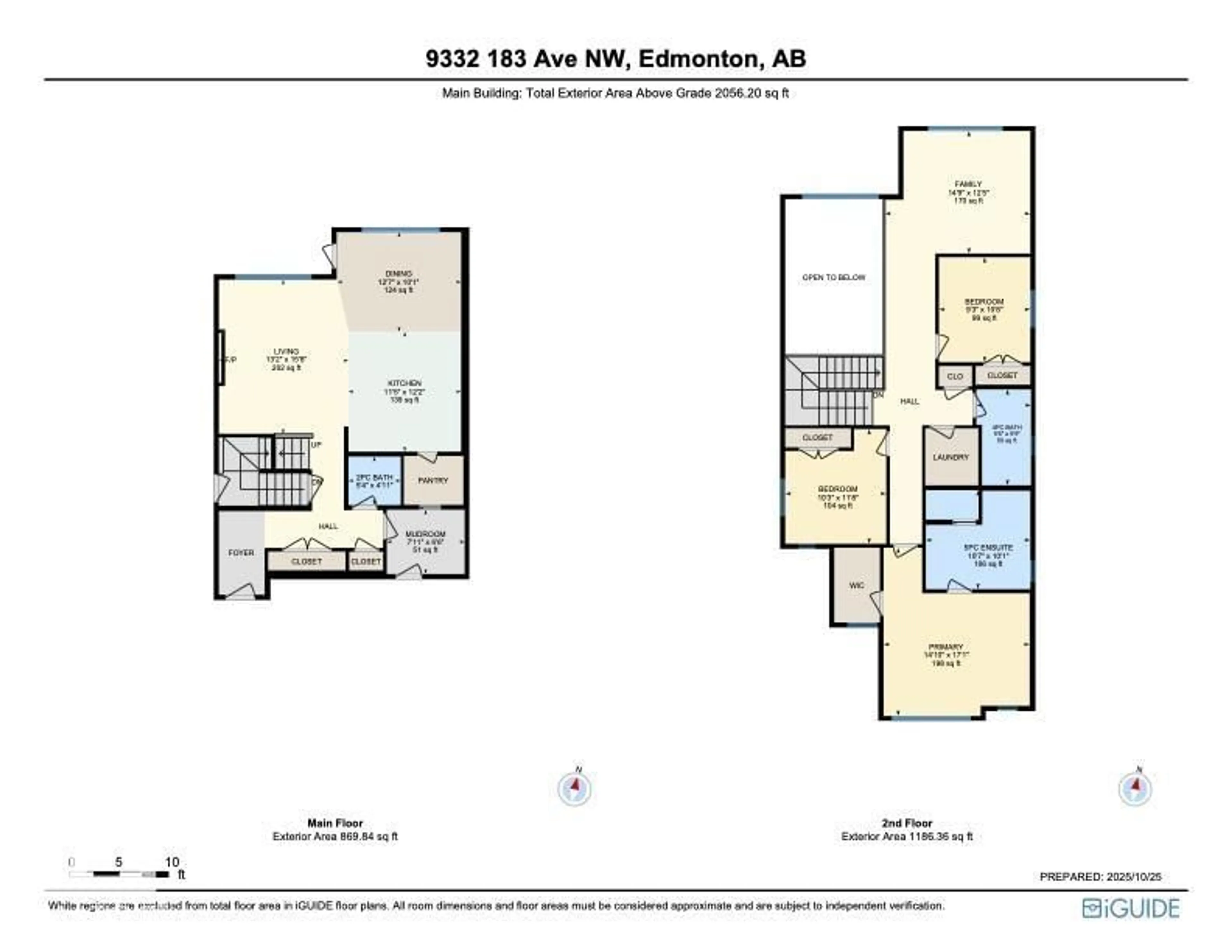 Floor plan for 9332 183 AV, Edmonton Alberta T5Z0V1