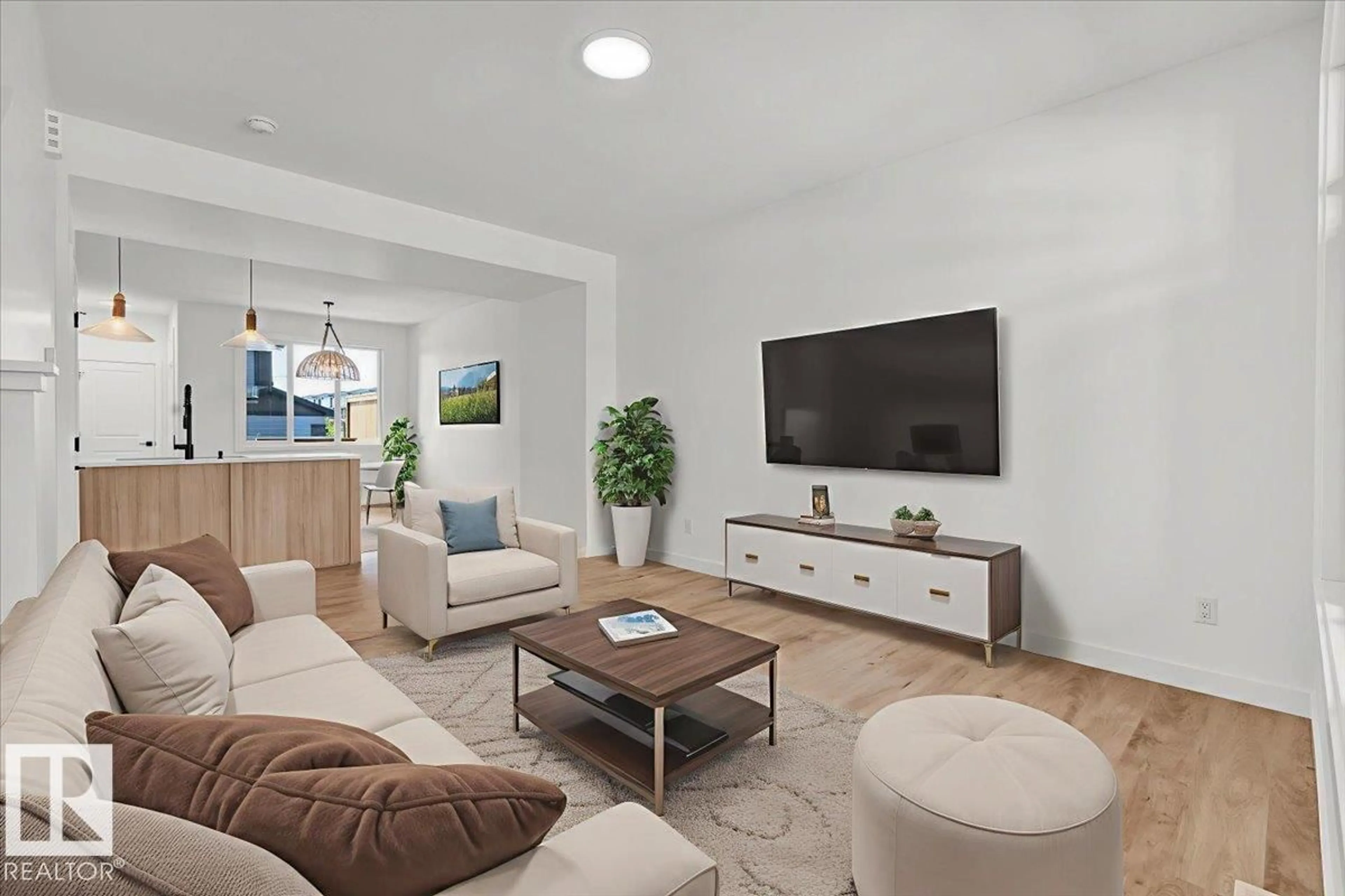 Living room with furniture, unknown for 1323 KESWICK DR, Edmonton Alberta T6W4V8