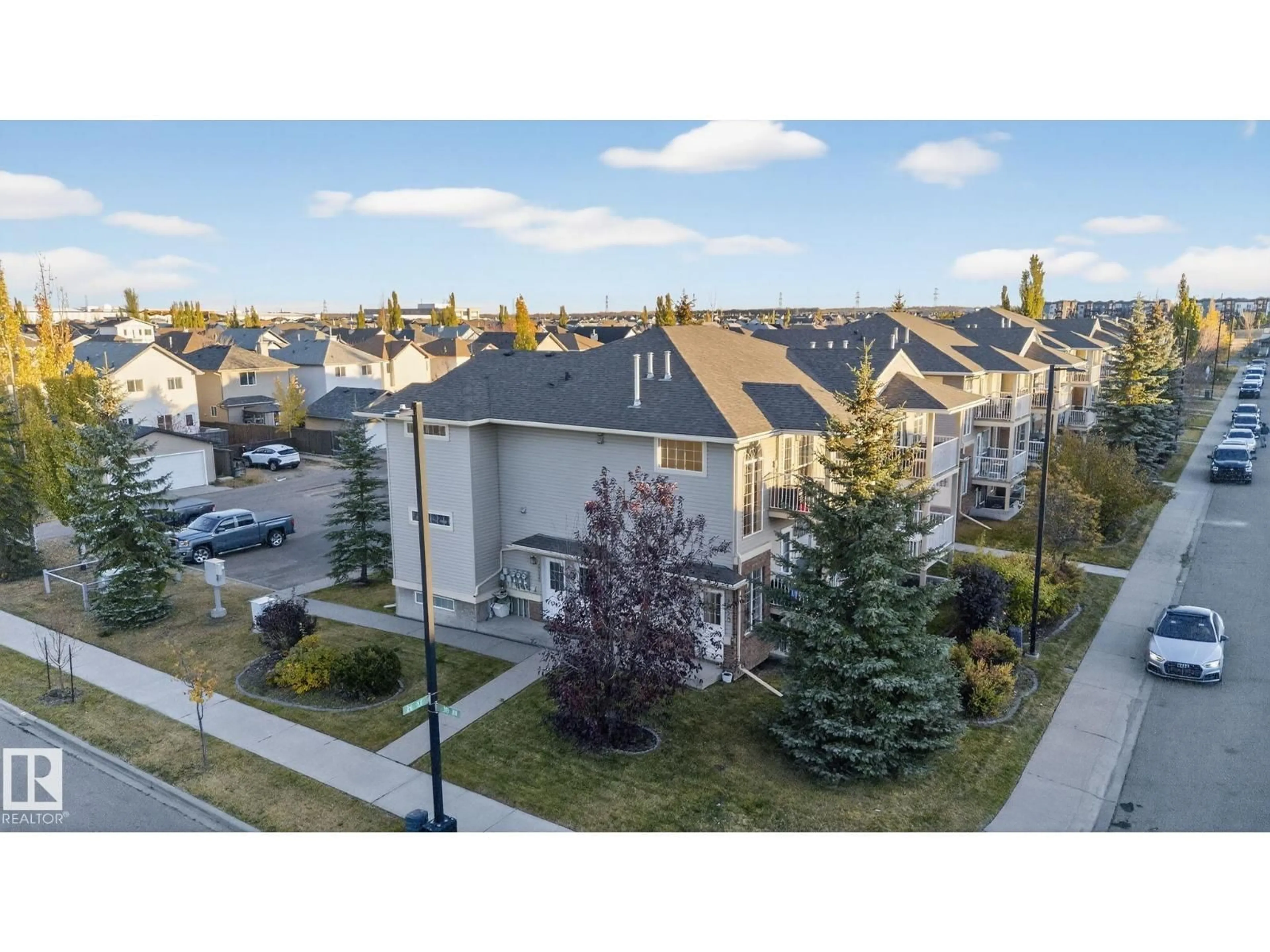 A pic from outside/outdoor area/front of a property/back of a property/a pic from drone, city buildings view from balcony for 2529 30 AV, Edmonton Alberta T5T2A1