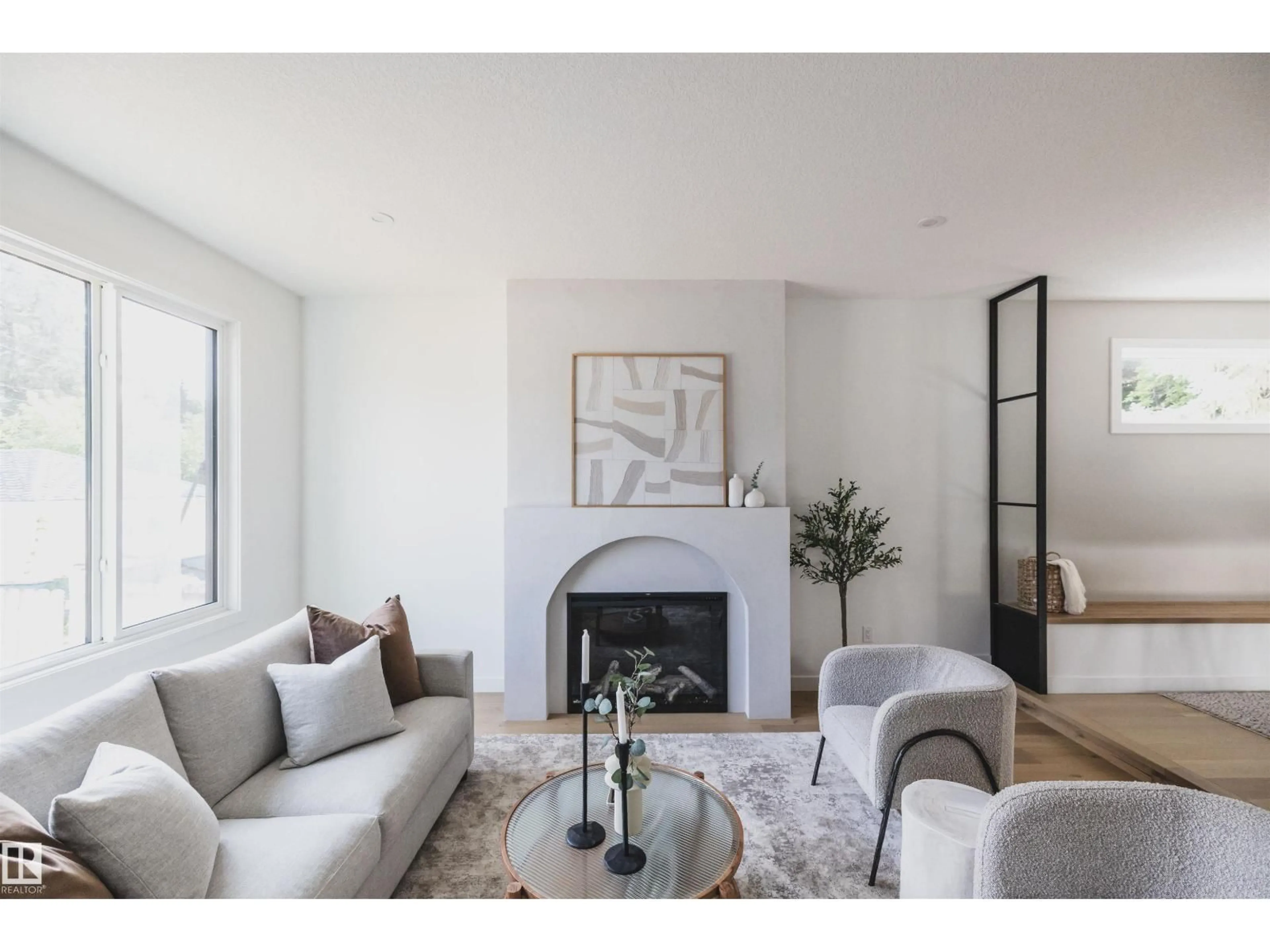 Living room with furniture, unknown for 4216 121 ST NW, Edmonton Alberta T6J1Y8