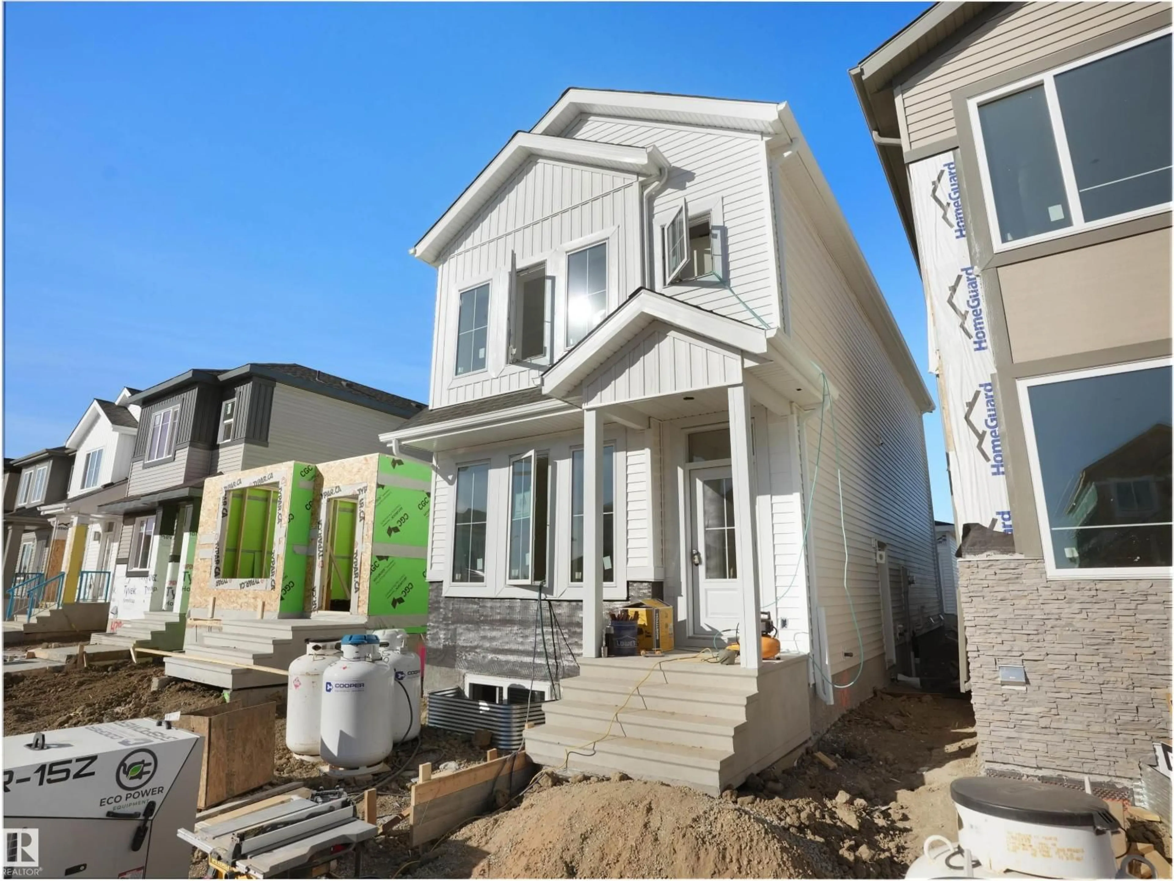 Home with vinyl exterior material, street for 434 CRYSTAL CREEK LINK, Leduc Alberta T9E0X5