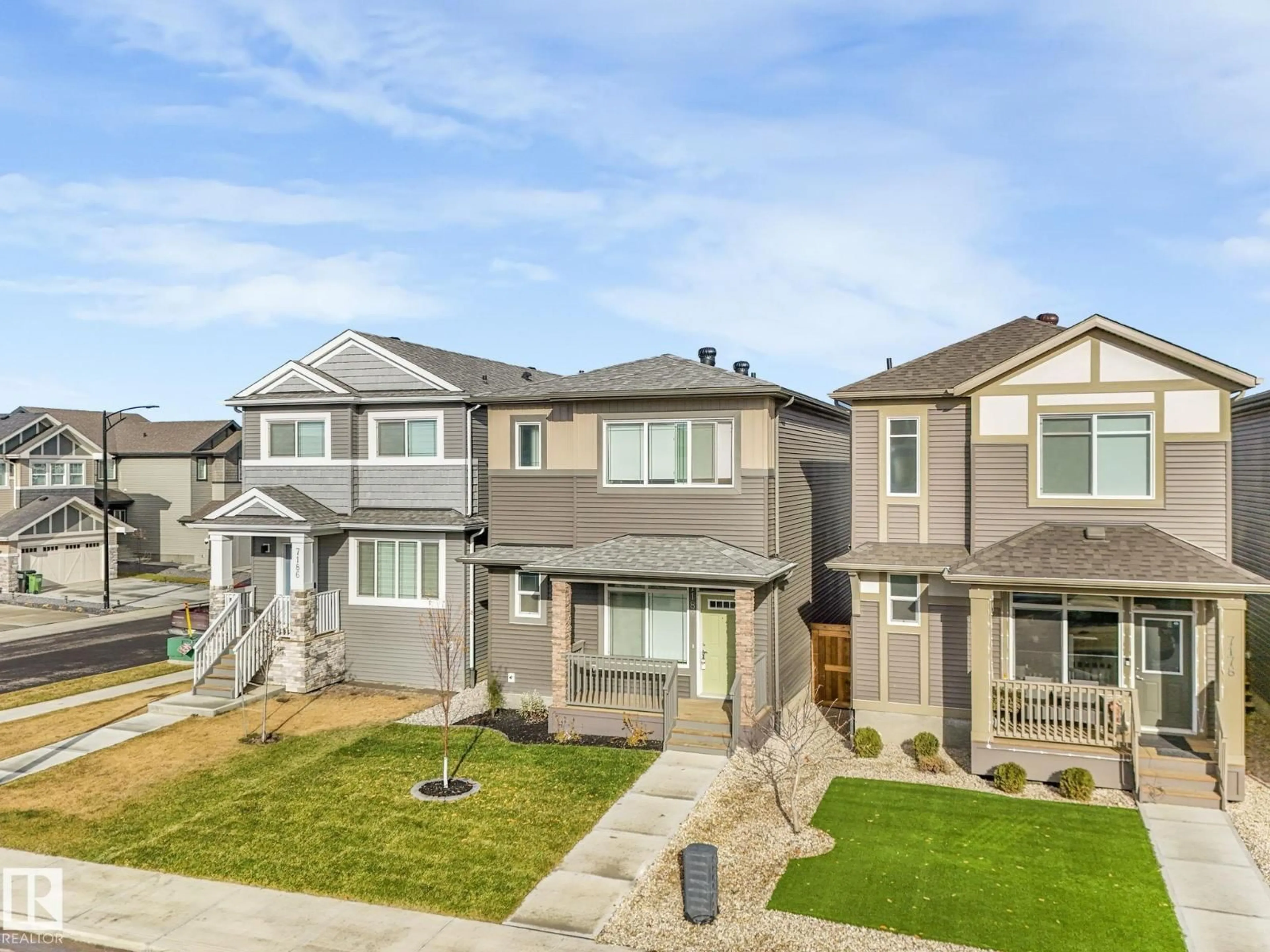 A pic from outside/outdoor area/front of a property/back of a property/a pic from drone, street for 7182 177A AV, Edmonton Alberta T5Z0T8