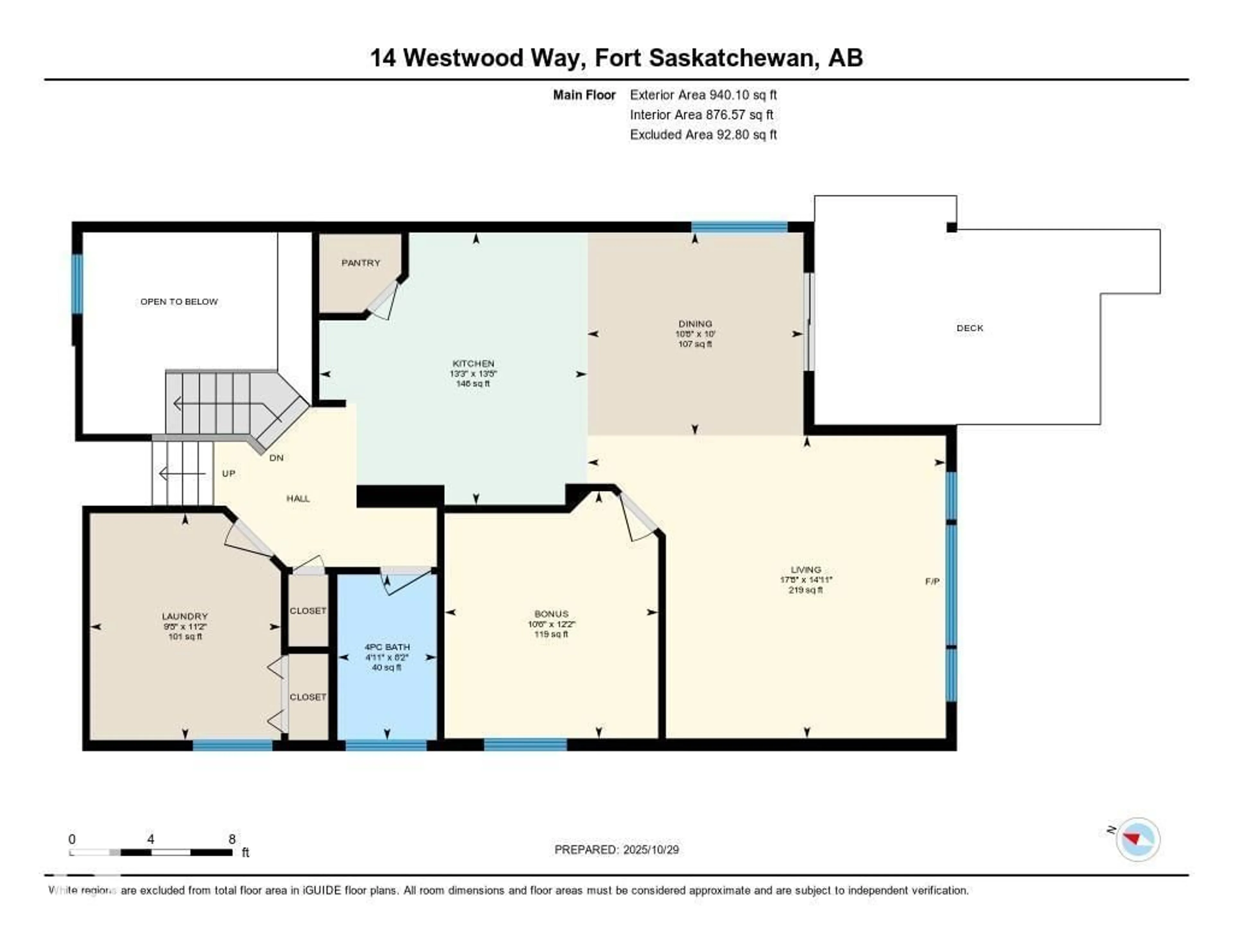 Floor plan for 14 WESTWOOD WY, Fort Saskatchewan Alberta T8L4G4