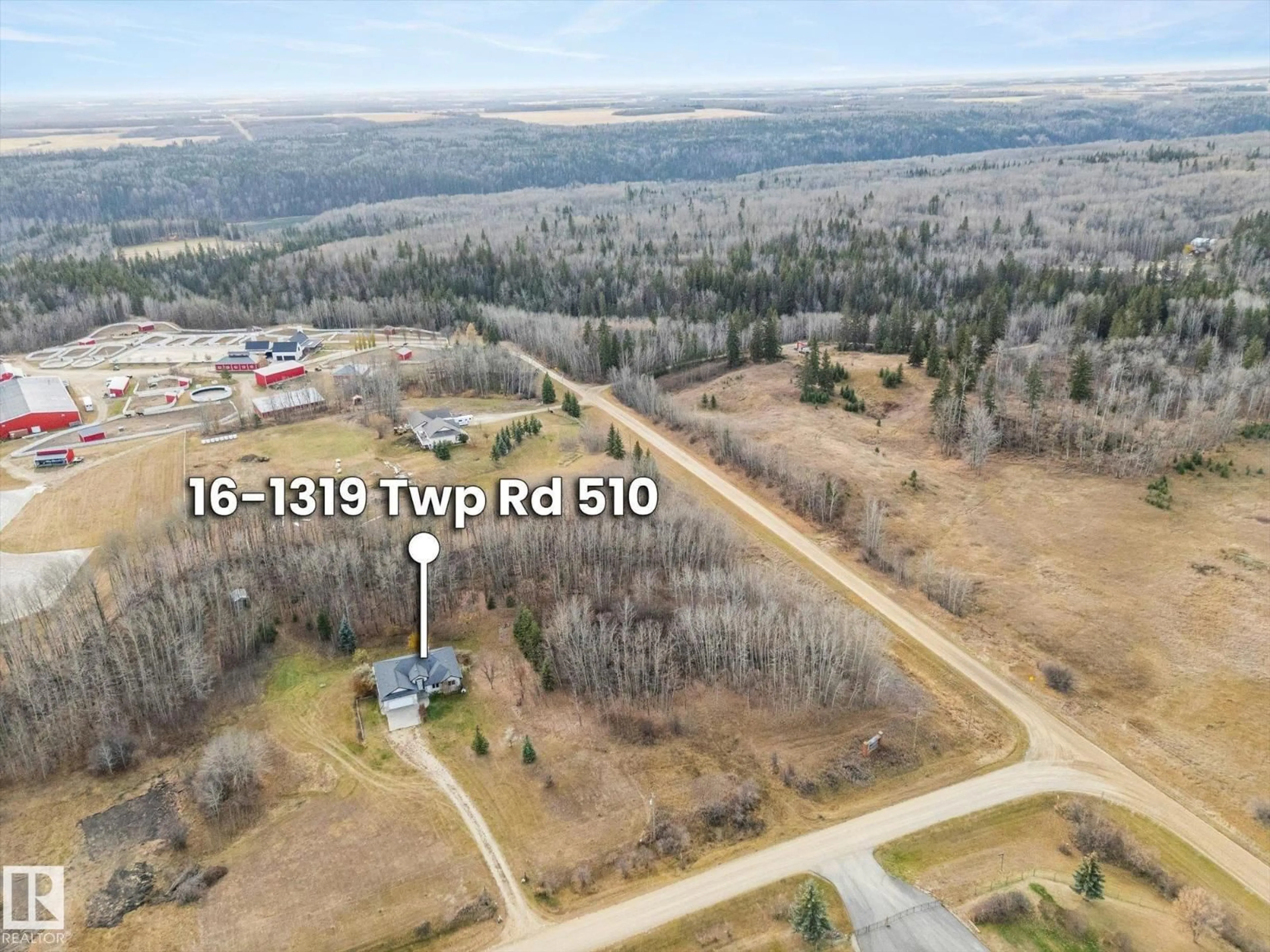 A pic from outside/outdoor area/front of a property/back of a property/a pic from drone, unknown for #16 - 1319 TWP ROAD 510, Rural Parkland County Alberta T7Y2N2