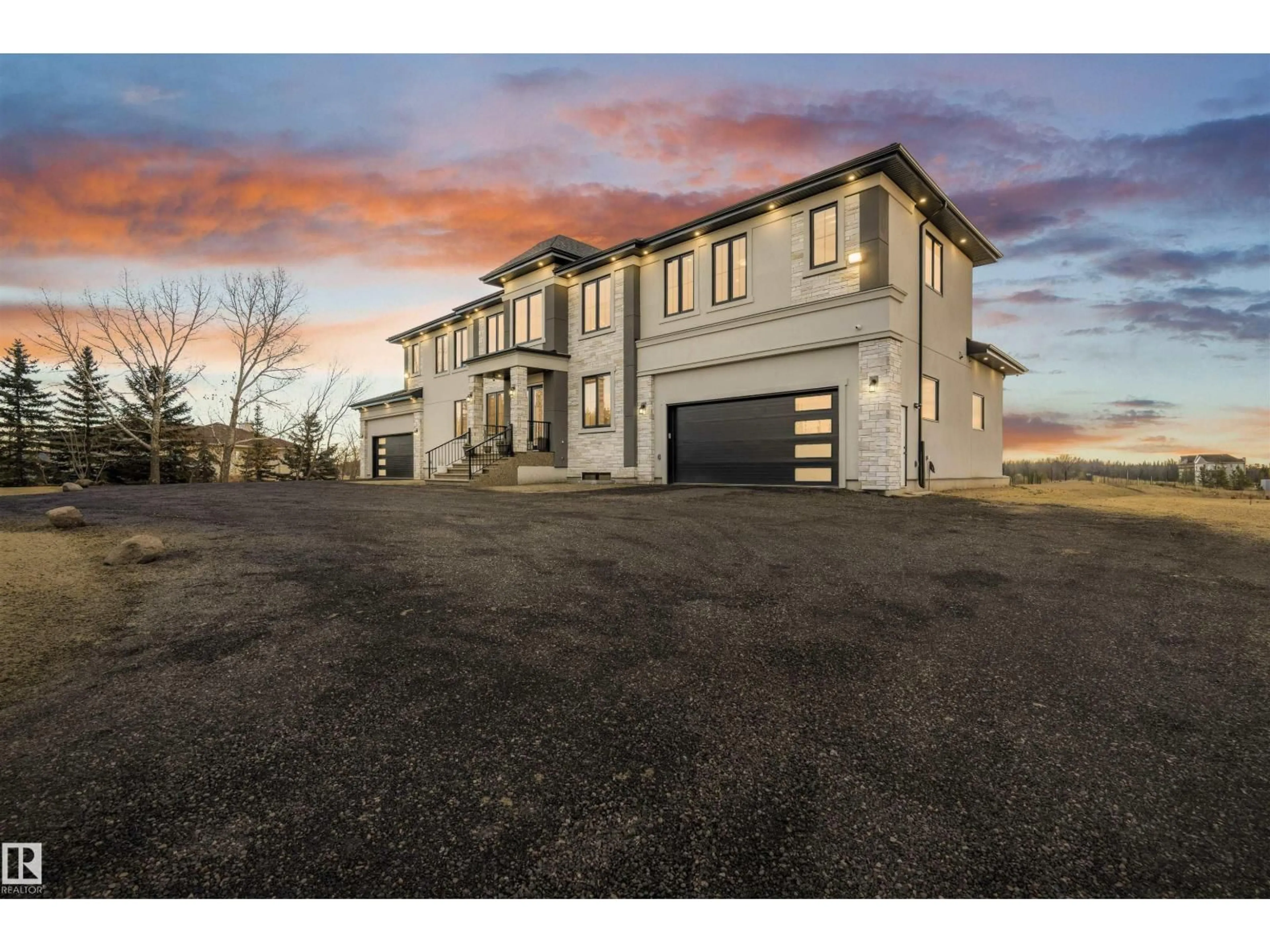 A pic from outside/outdoor area/front of a property/back of a property/a pic from drone, building for #320 - 50452 RGE RD 245, Rural Leduc County Alberta T4X0P5