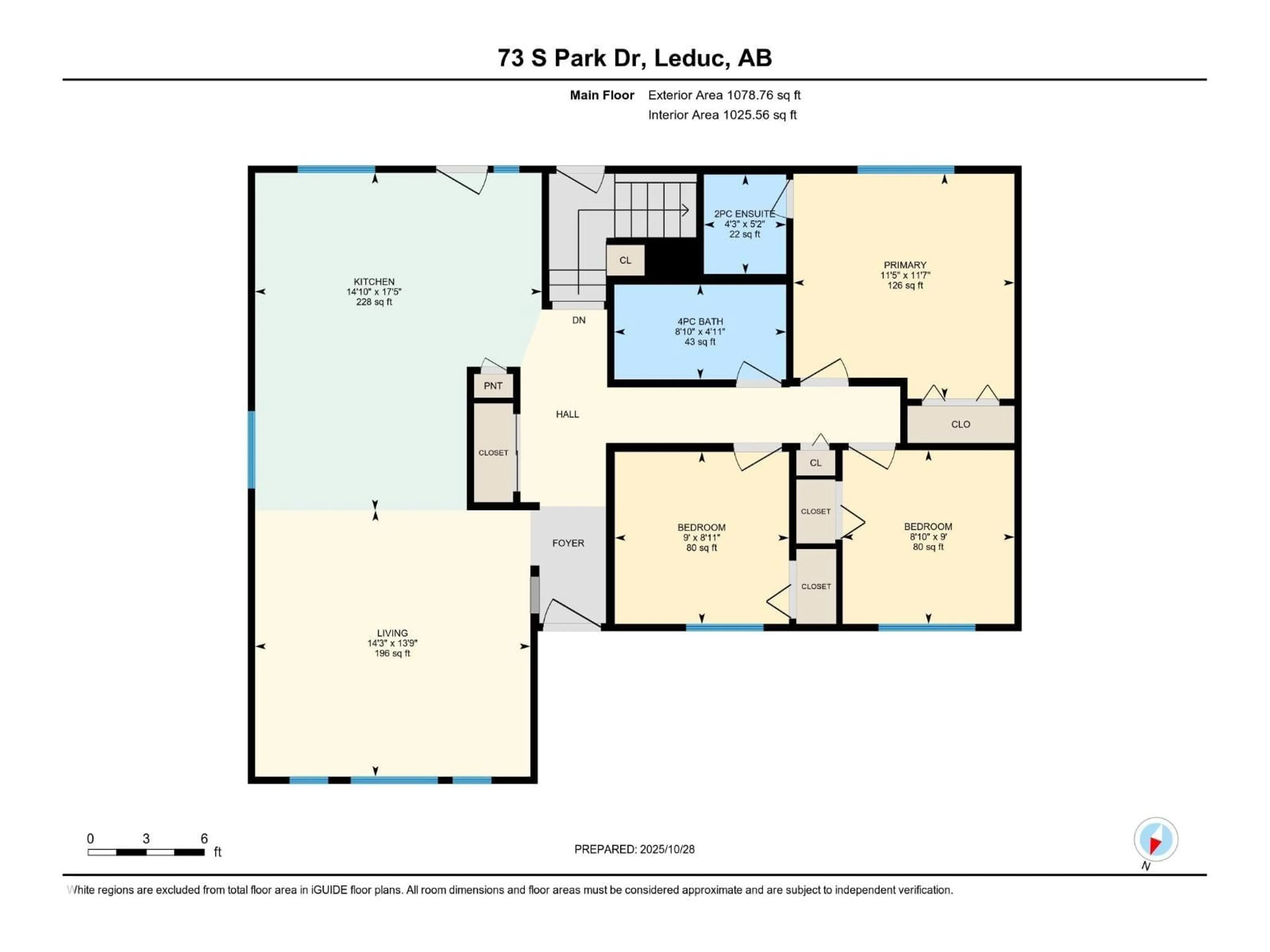 Floor plan for 73 SOUTH PARK DR, Leduc Alberta T9E4X5