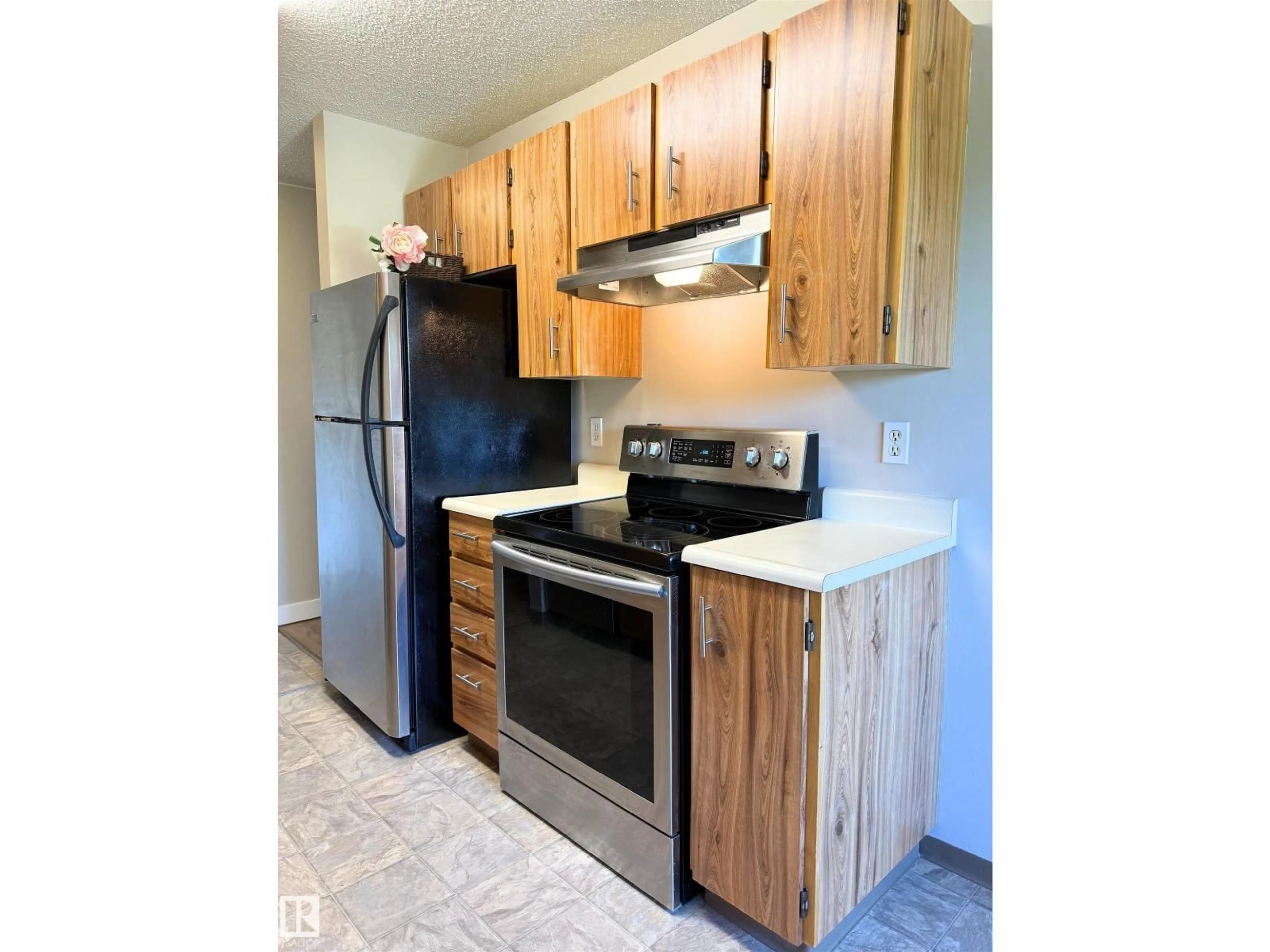 Standard kitchen, wood/laminate floor for #303 - 10842 107 ST, Edmonton Alberta T5H2Z3