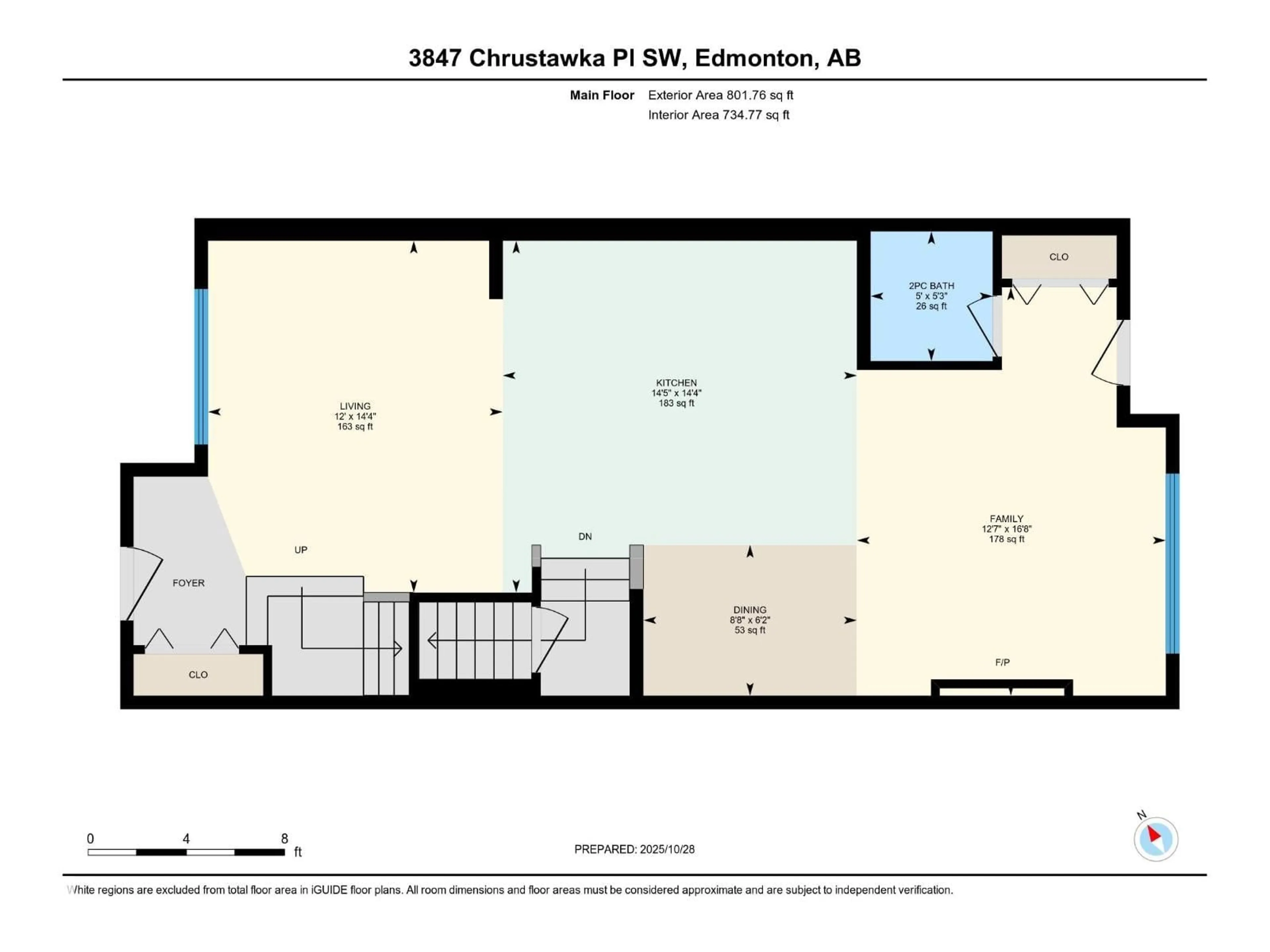 Floor plan for 3847 CHRUSTAWKA PL, Edmonton Alberta T6W4M9