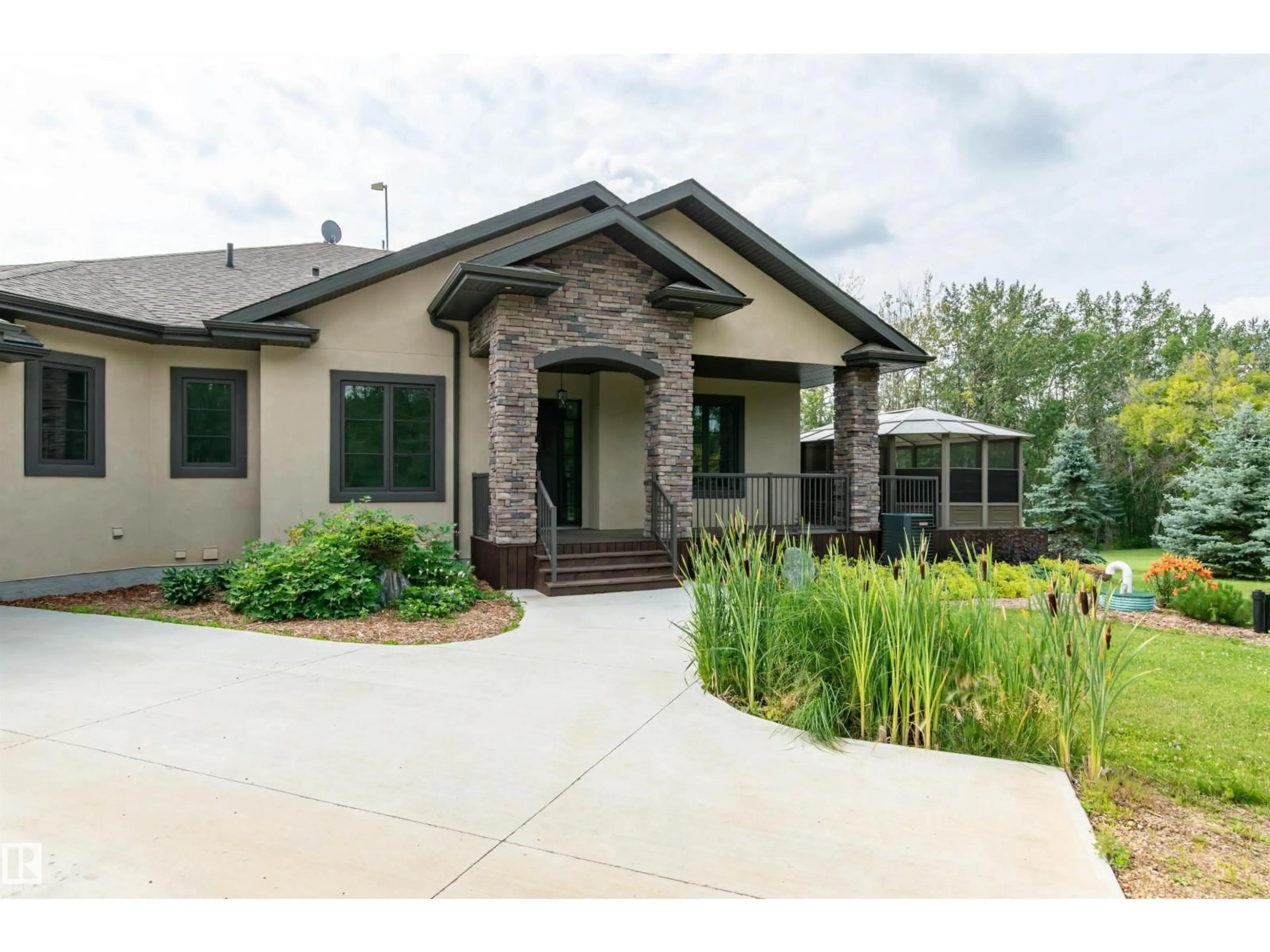 Home with brick exterior material, street for 52449 RGE ROAD 214, Rural Strathcona County Alberta T8E2G8