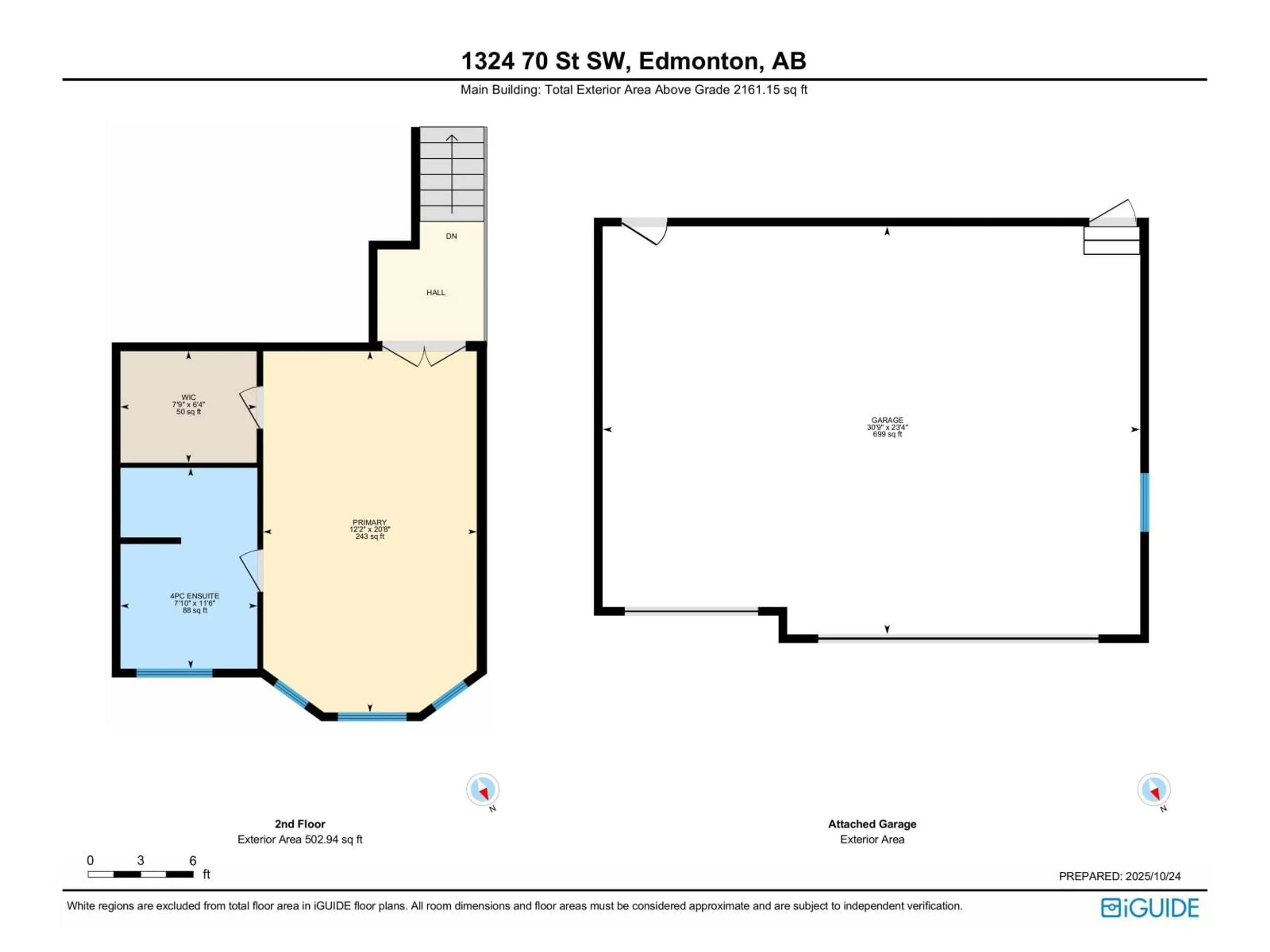 Floor plan for SW - 1324 70 ST, Edmonton Alberta T6X1K9