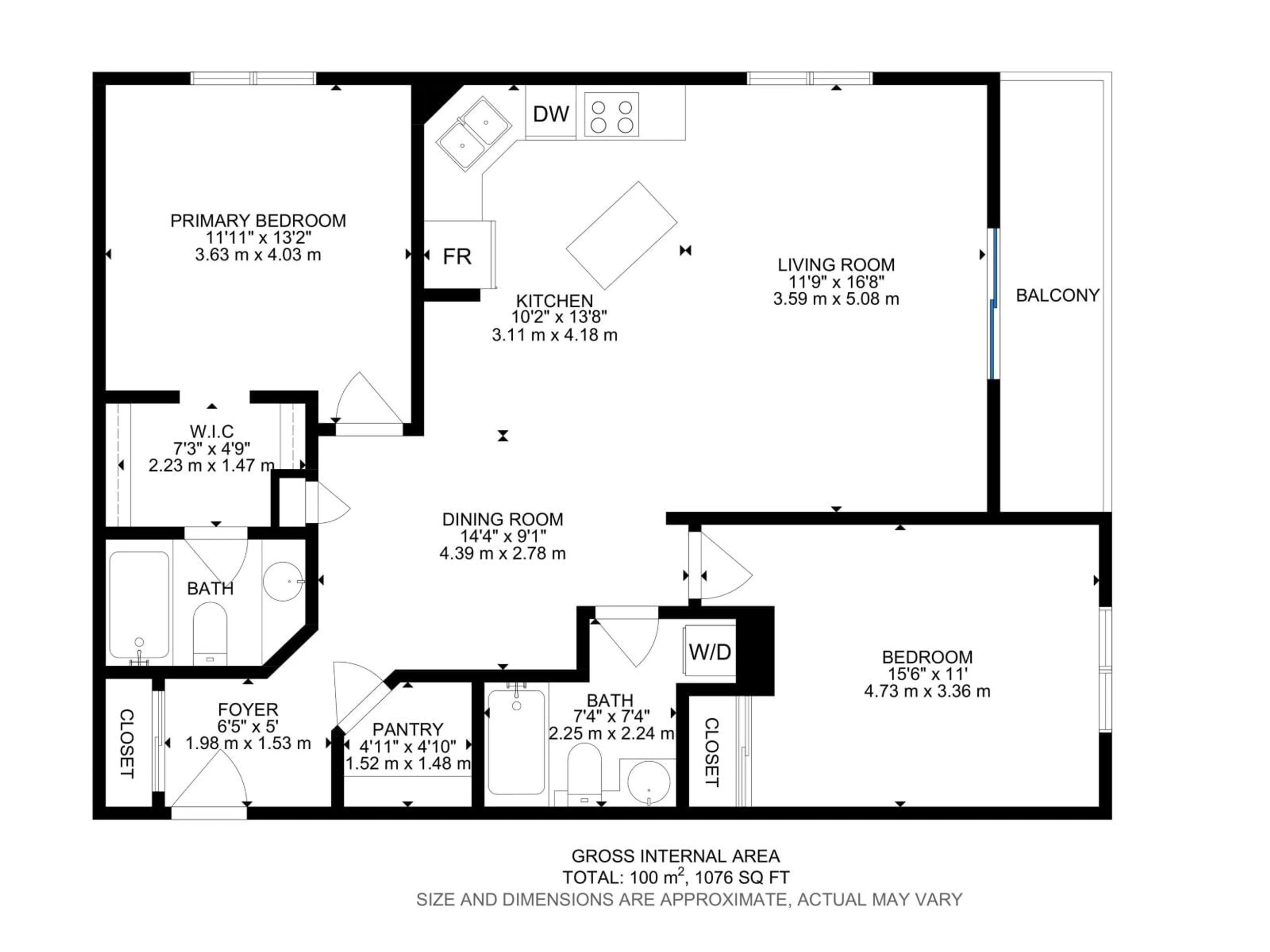 Floor plan for #417 - 240 SPRUCE RIDGE RD, Spruce Grove Alberta T7X0G5