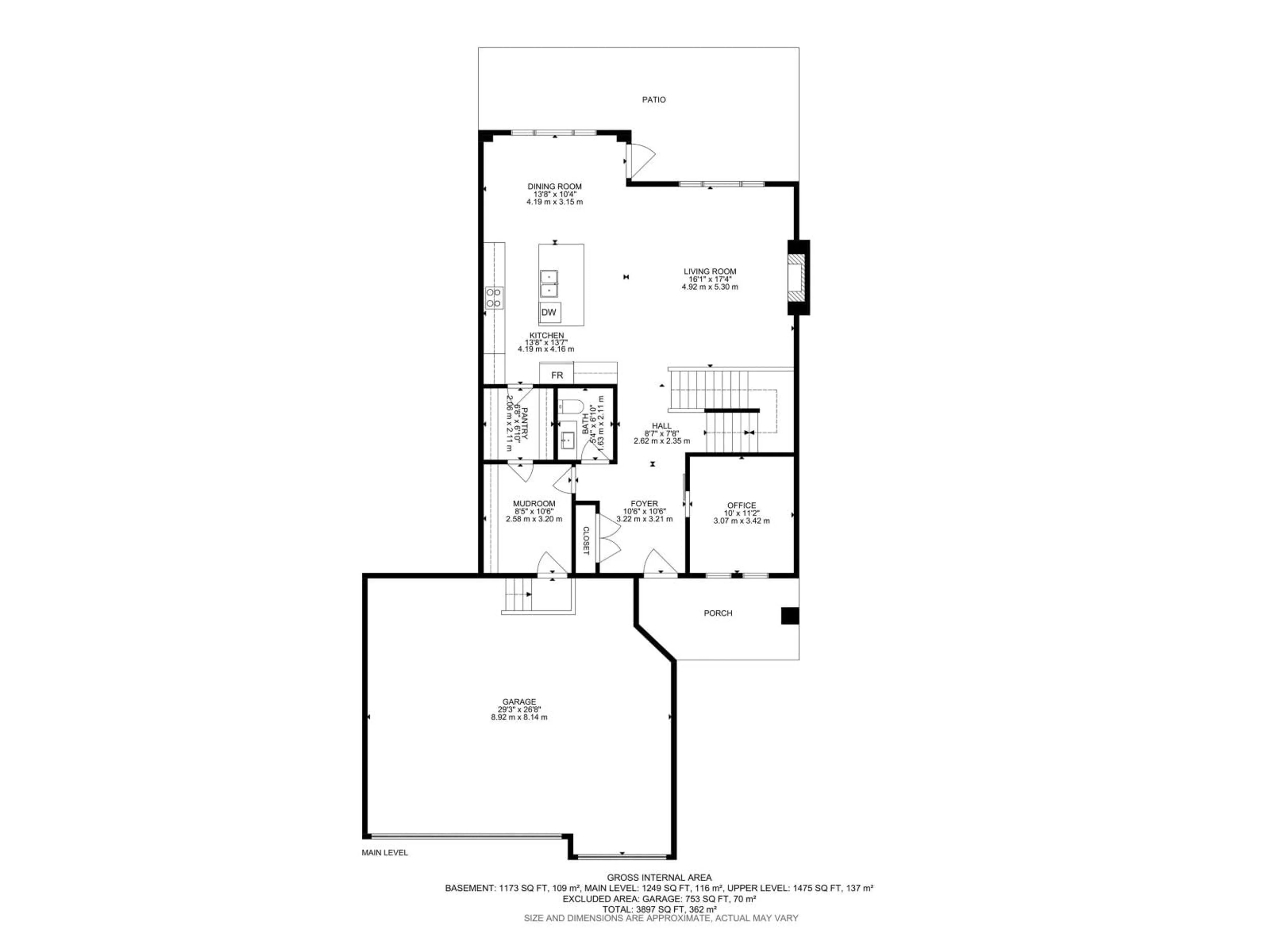 Floor plan for 2006 GENESIS LN, Stony Plain Alberta T7Z0G3