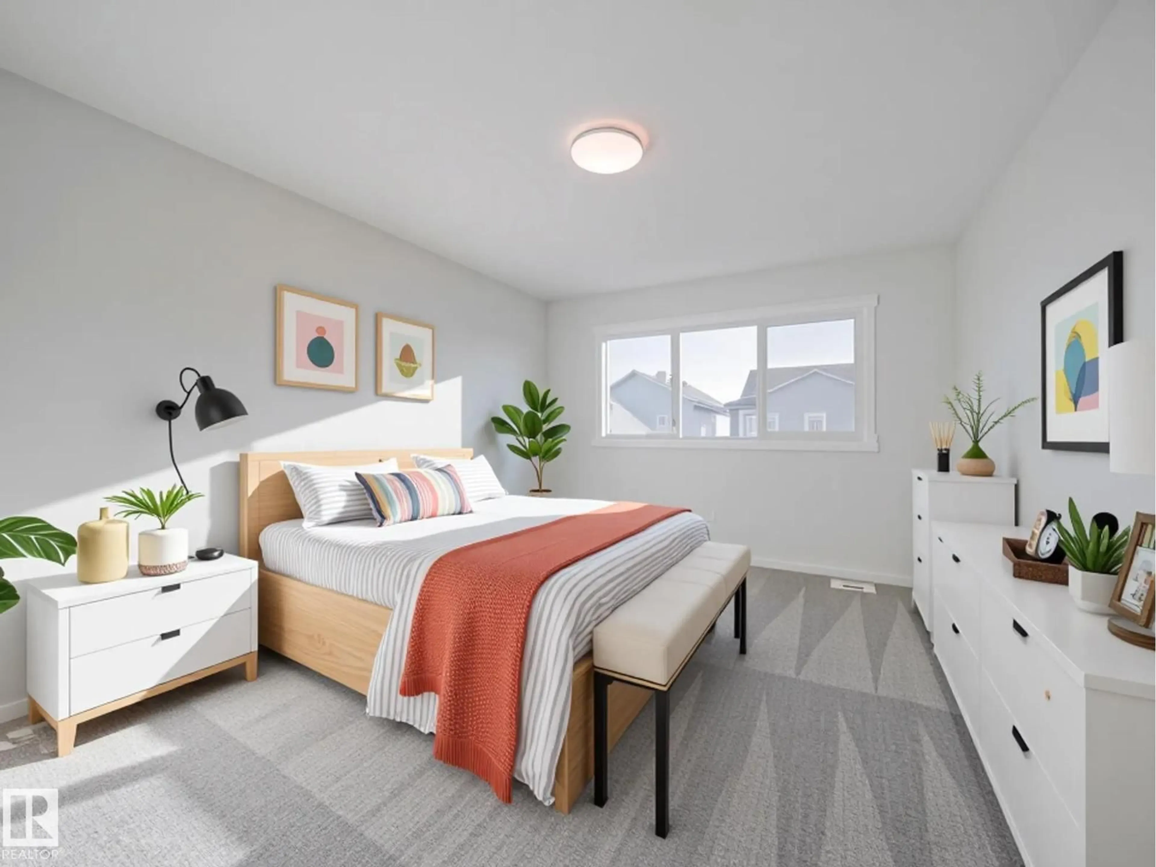 Bedroom with bed, unknown for SW - 4641 KINSELLA LD, Edmonton Alberta T6W5T8