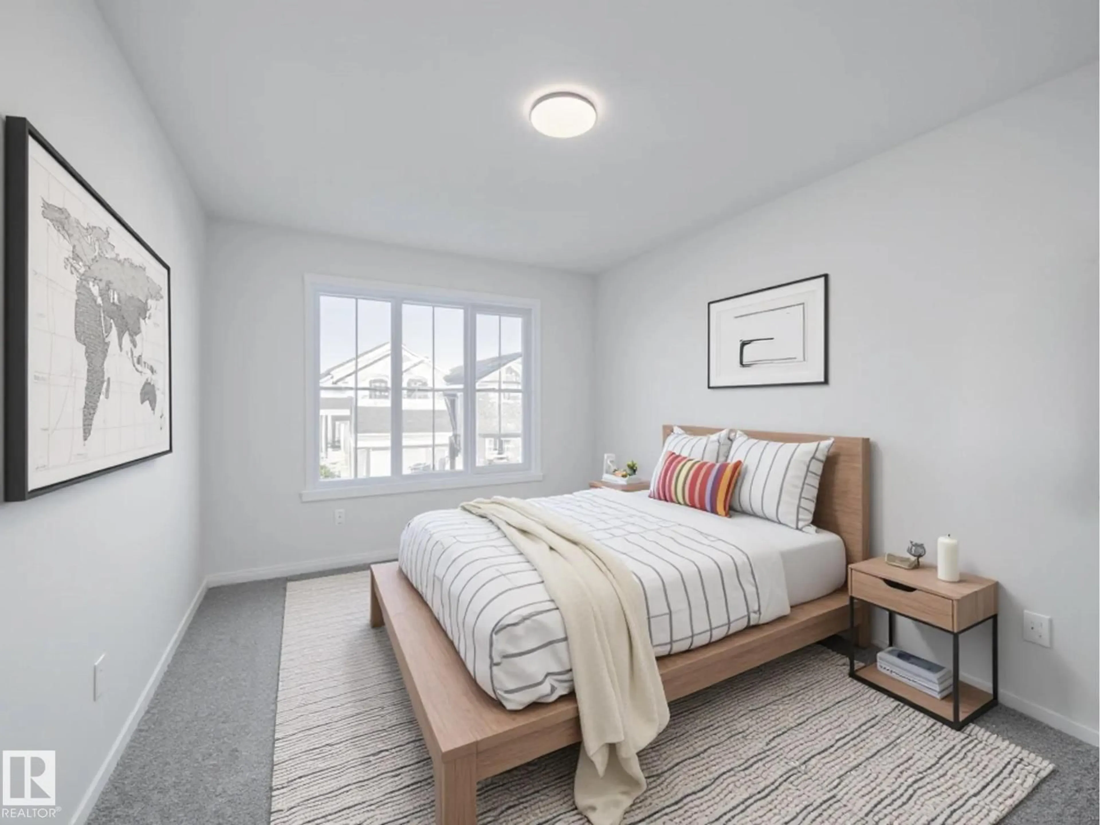 Bedroom with bed, unknown for SW - 4641 KINSELLA LD, Edmonton Alberta T6W5T8