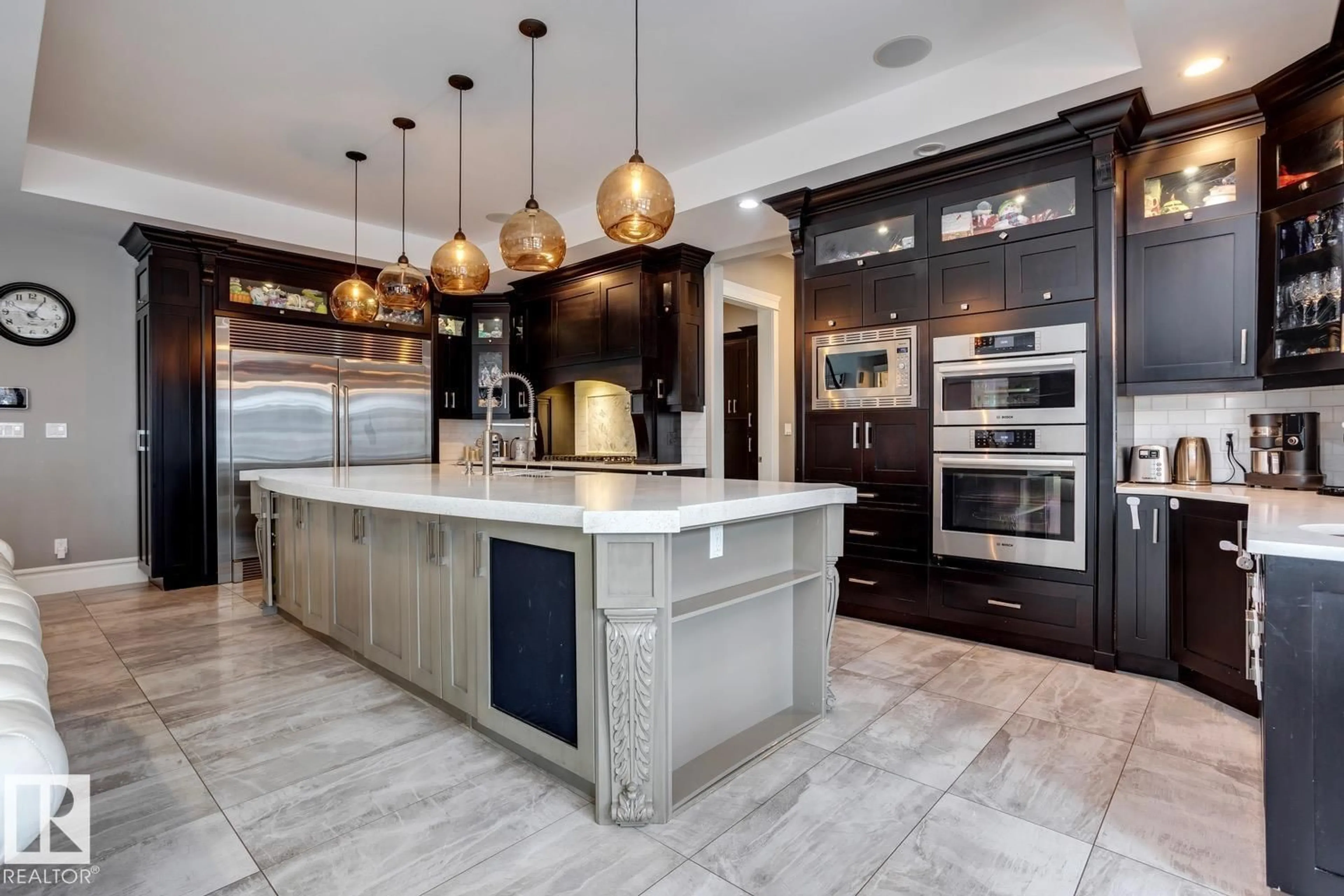Contemporary kitchen, ceramic/tile floor for SW - 4311 WESTCLIFF LANDING LD, Edmonton Alberta T6W0Y1
