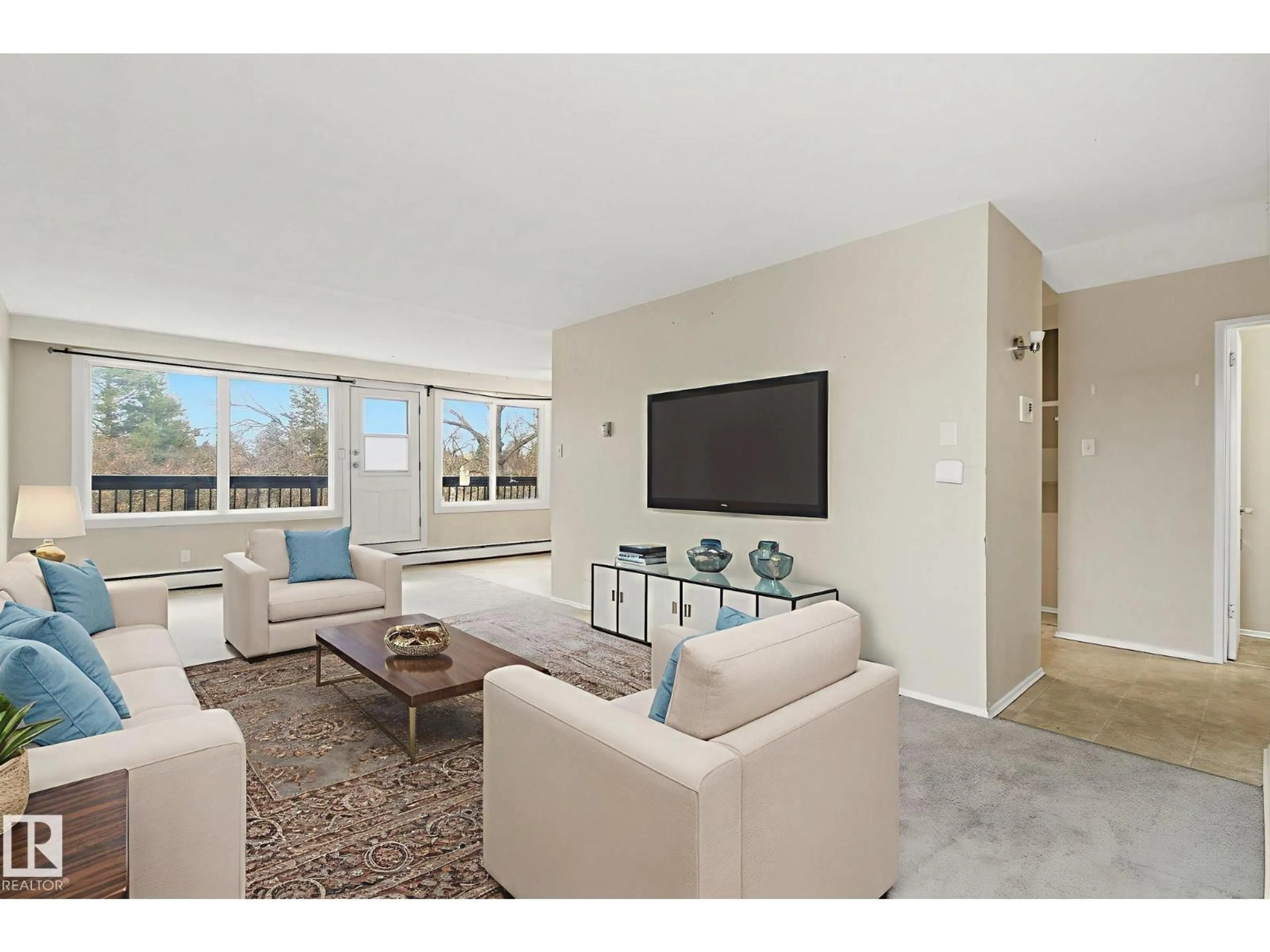 Living room with furniture, unknown for 202 - 7815 159 ST, Edmonton Alberta T5R2E1