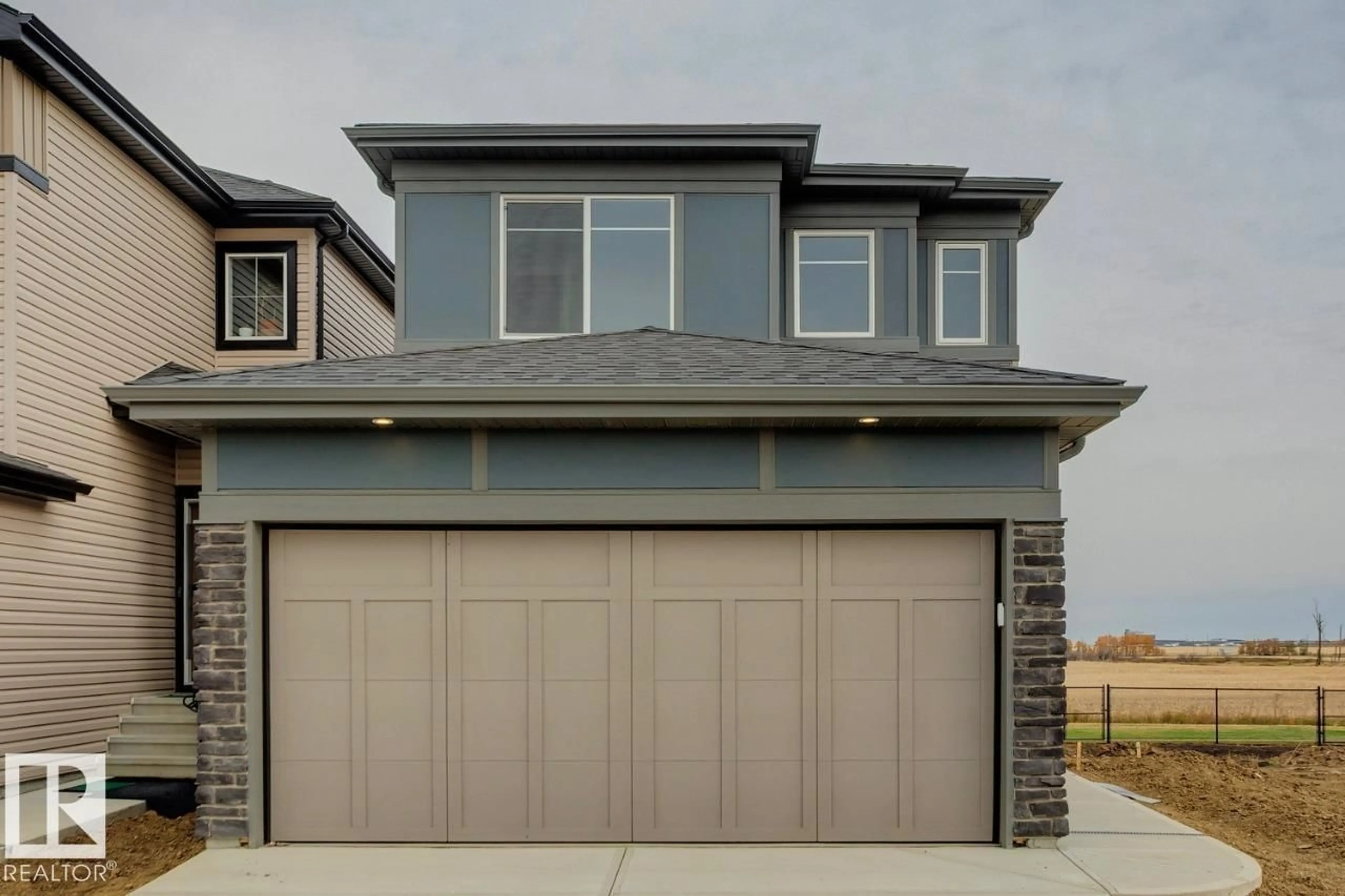 Home with vinyl exterior material, street for 268 LODGE POLE PL, Leduc Alberta T9E0K7