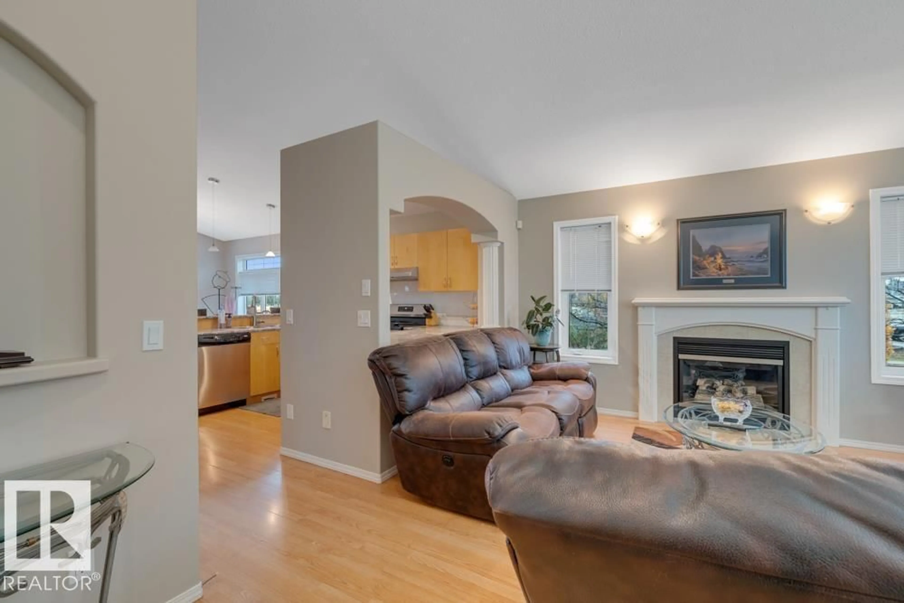 Living room with furniture, unknown for NW - 16203 83 ST, Edmonton Alberta T5Z3L5