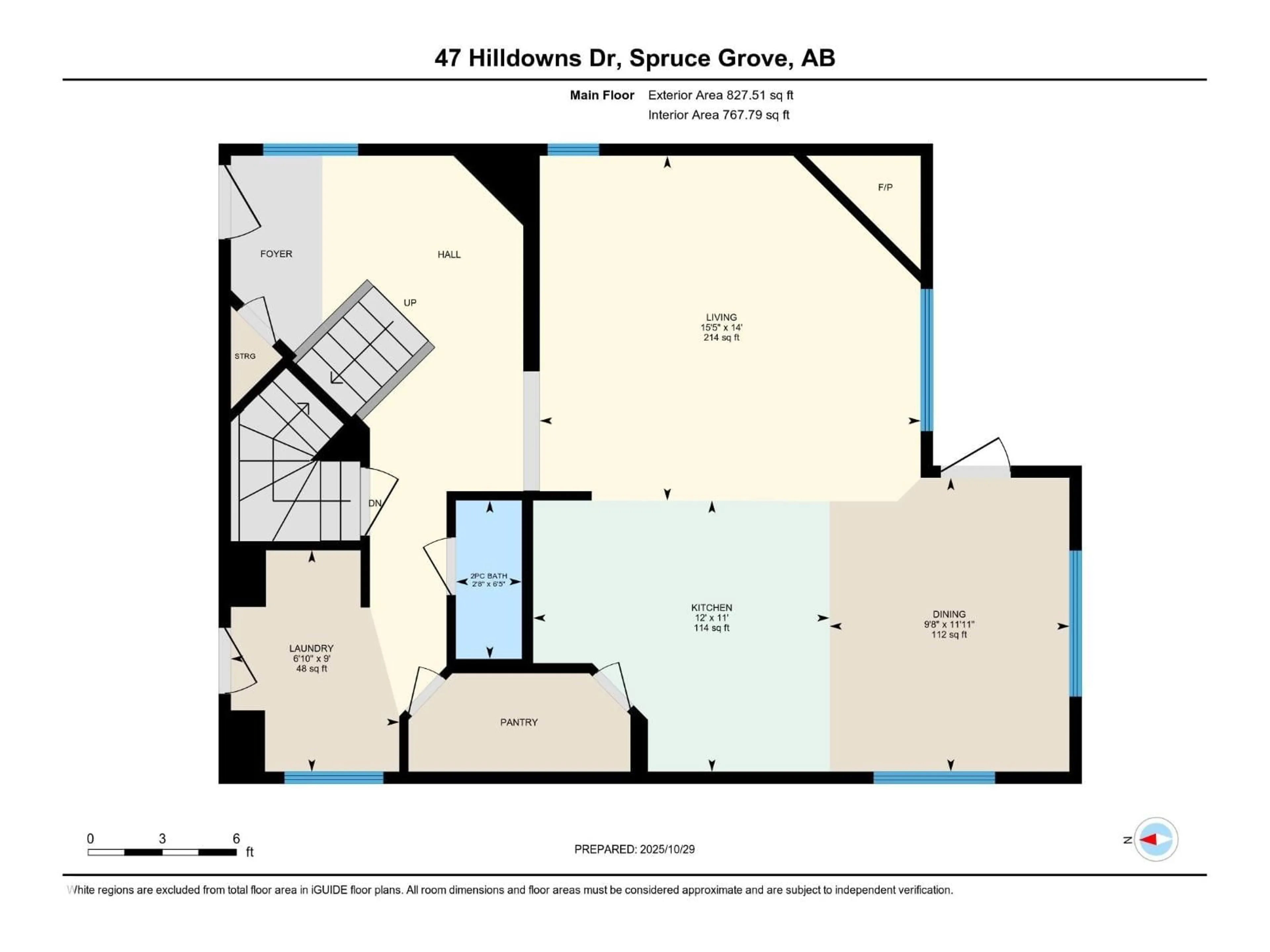 Floor plan for 47 HILLDOWNS DR, Spruce Grove Alberta T7X0J1