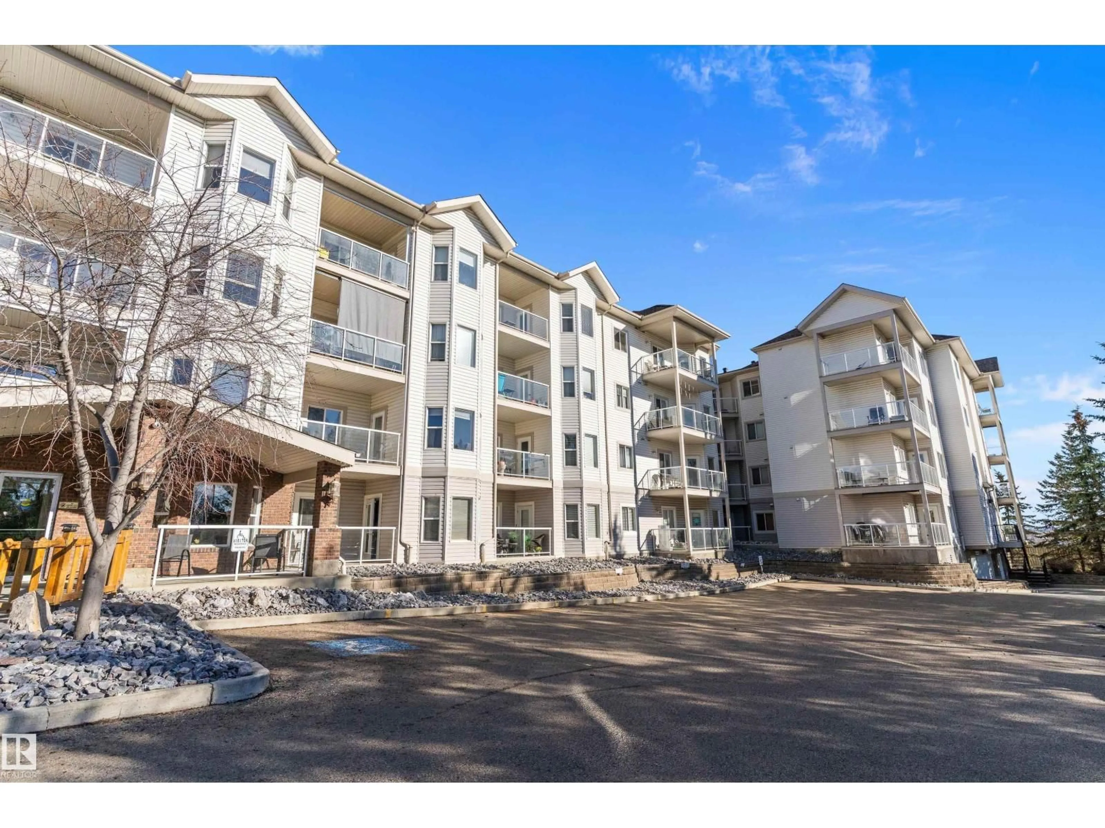 A pic from outside/outdoor area/front of a property/back of a property/a pic from drone, unknown for #408 - 14259 50 ST, Edmonton Alberta T5A5J2