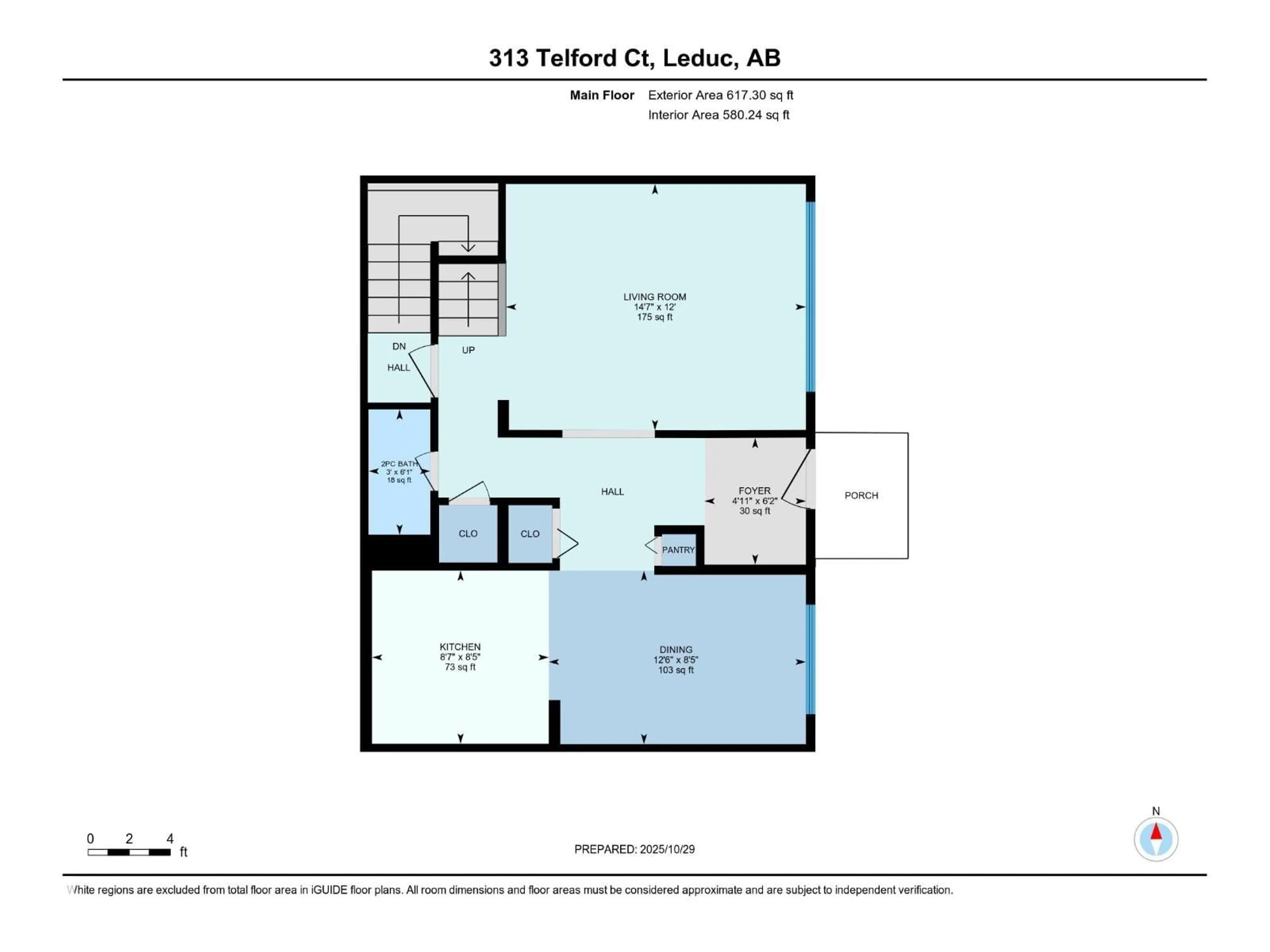 Floor plan for 313 TELFORD CO, Leduc Alberta T9E5M8