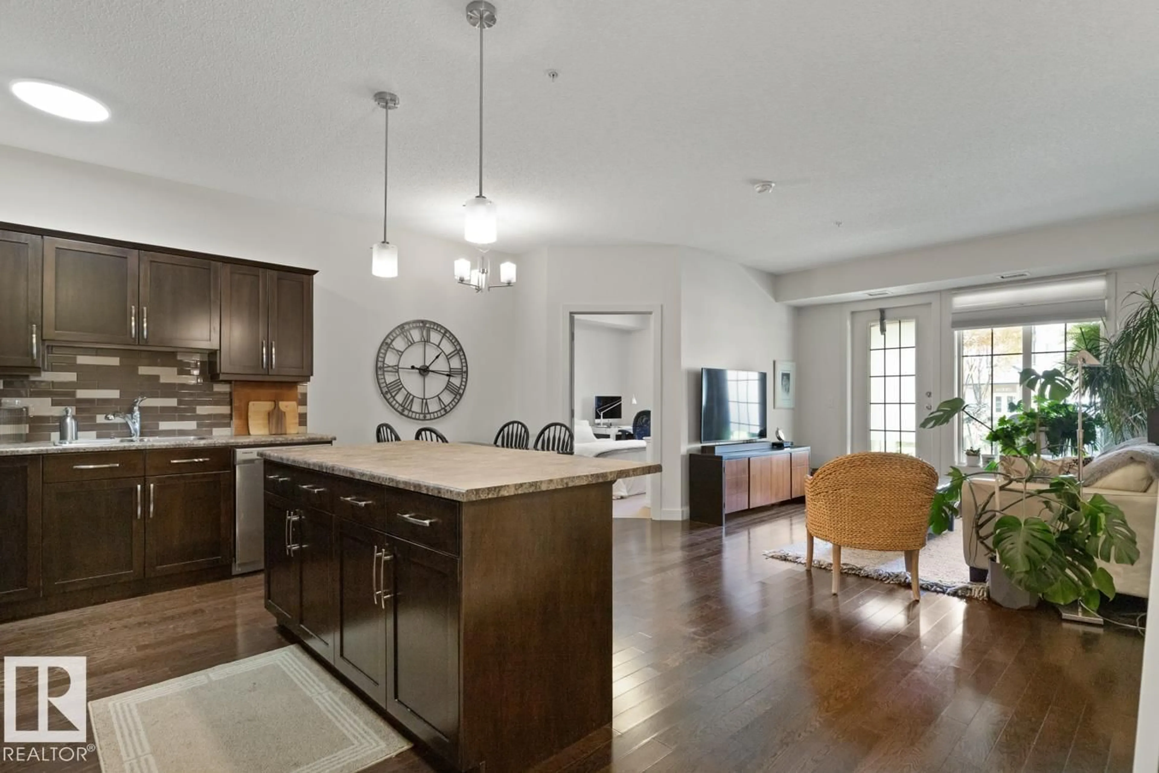 Open concept kitchen, unknown for #114 - 10520 56 AV, Edmonton Alberta T6H0X7