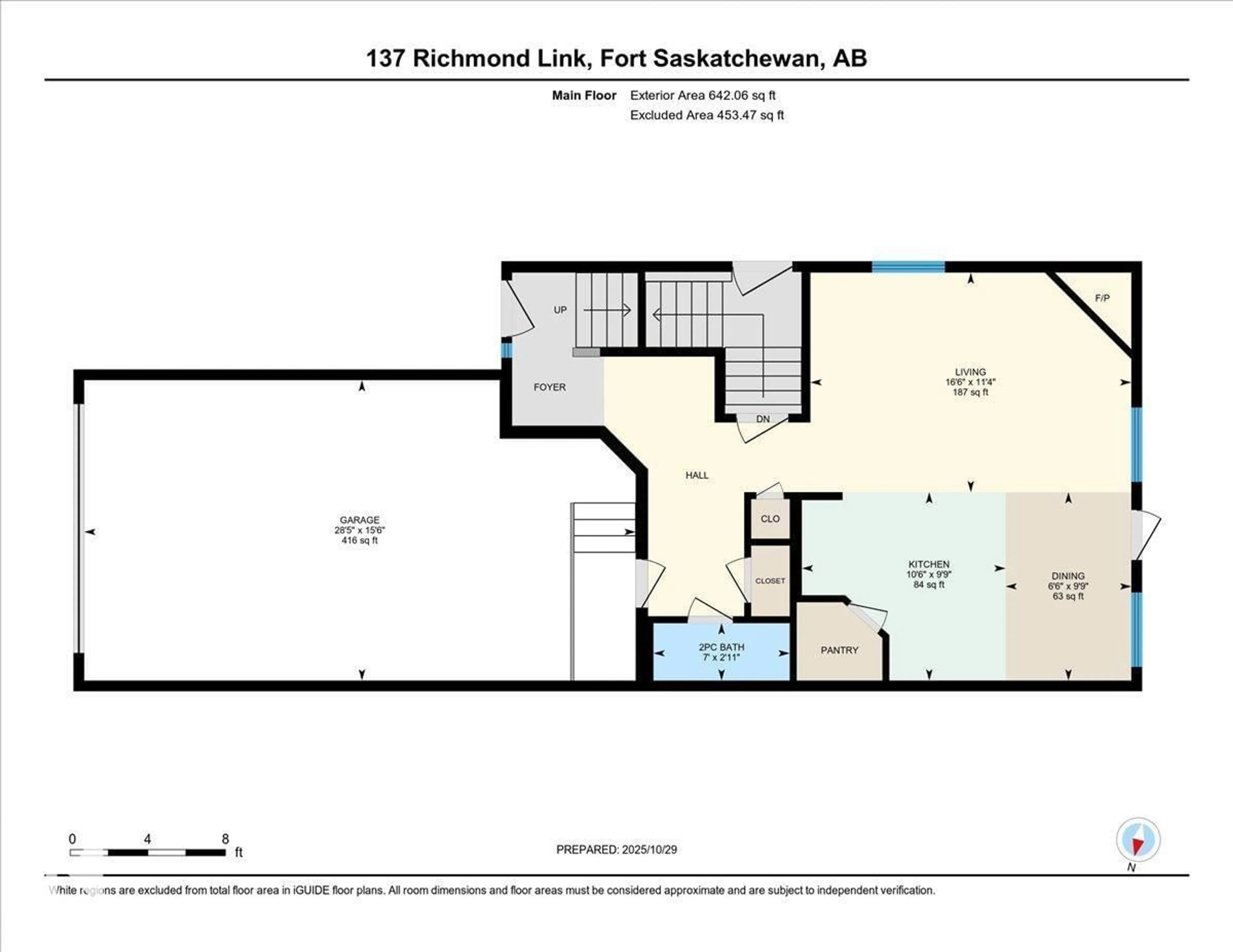 Floor plan for 137 RICHMOND LI, Fort Saskatchewan Alberta T8L0S6