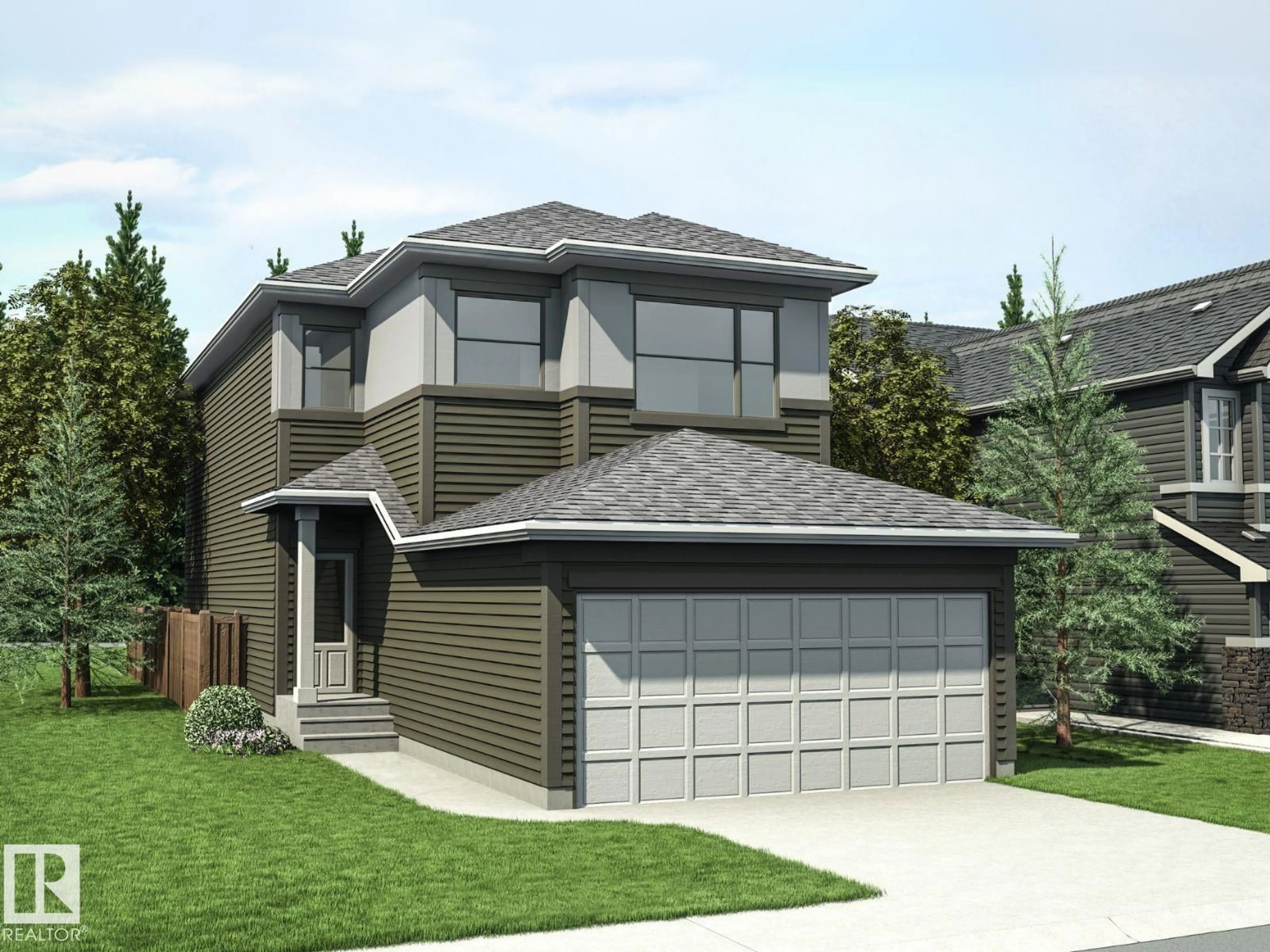 Home with vinyl exterior material, street for NW - 2503 194 ST, Edmonton Alberta T6M1P5