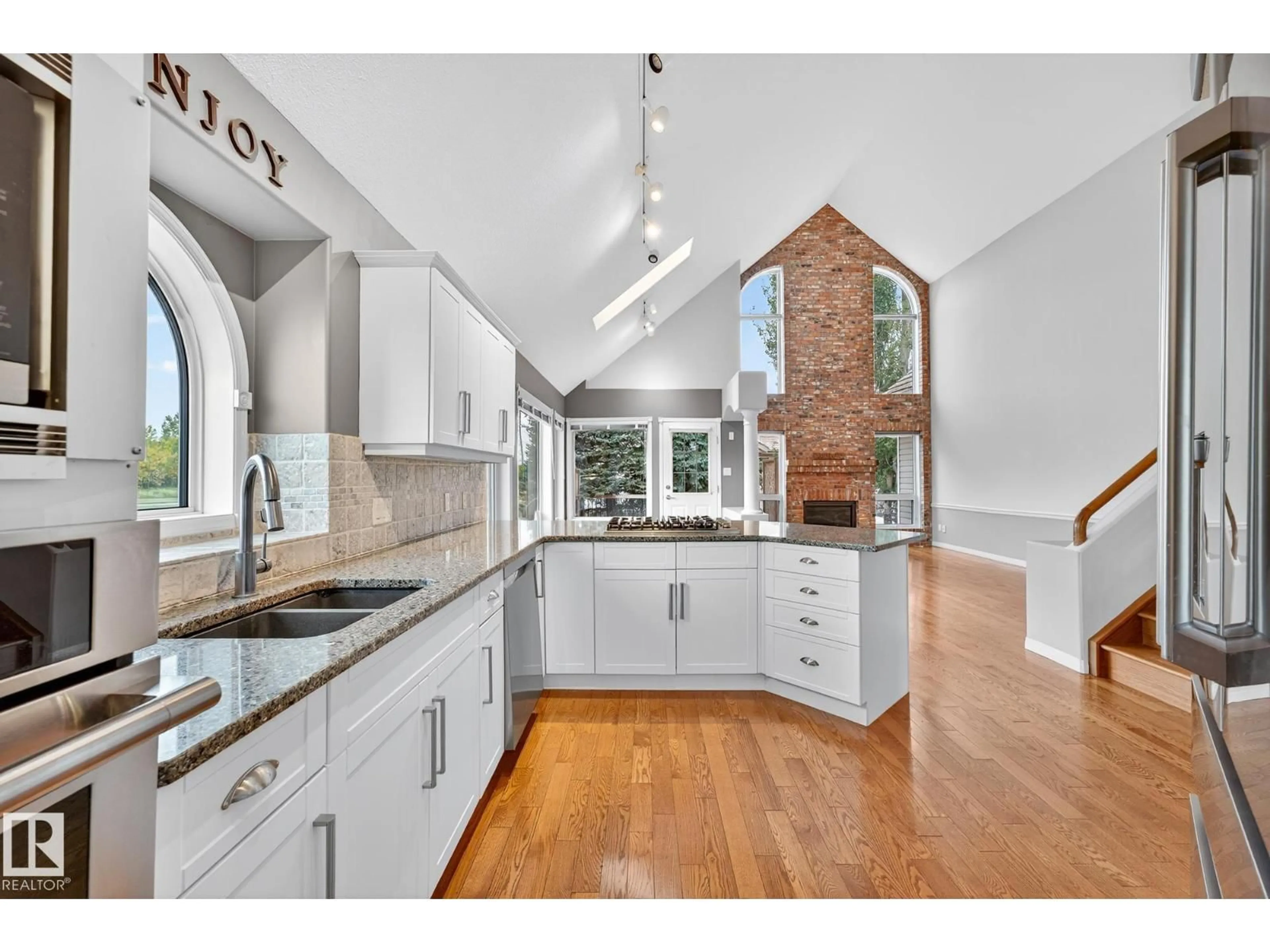 Open concept kitchen, ceramic/tile floor for 1085 CARTER CREST RD, Edmonton Alberta T6R2N2