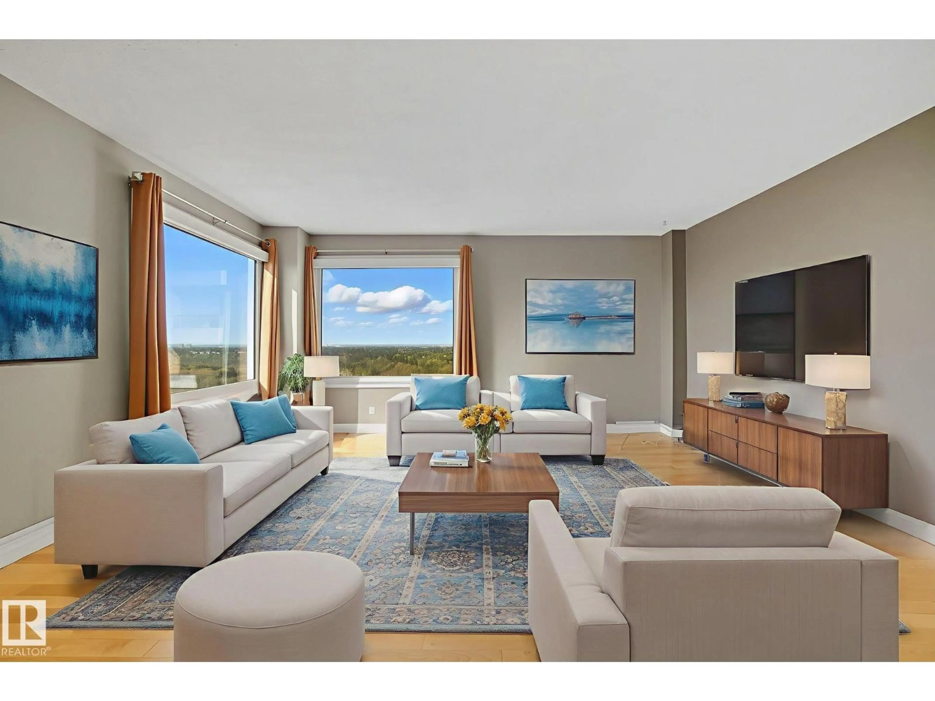 Living room with furniture, unknown for 1602 JASPER AV, Edmonton Alberta T5N3K7