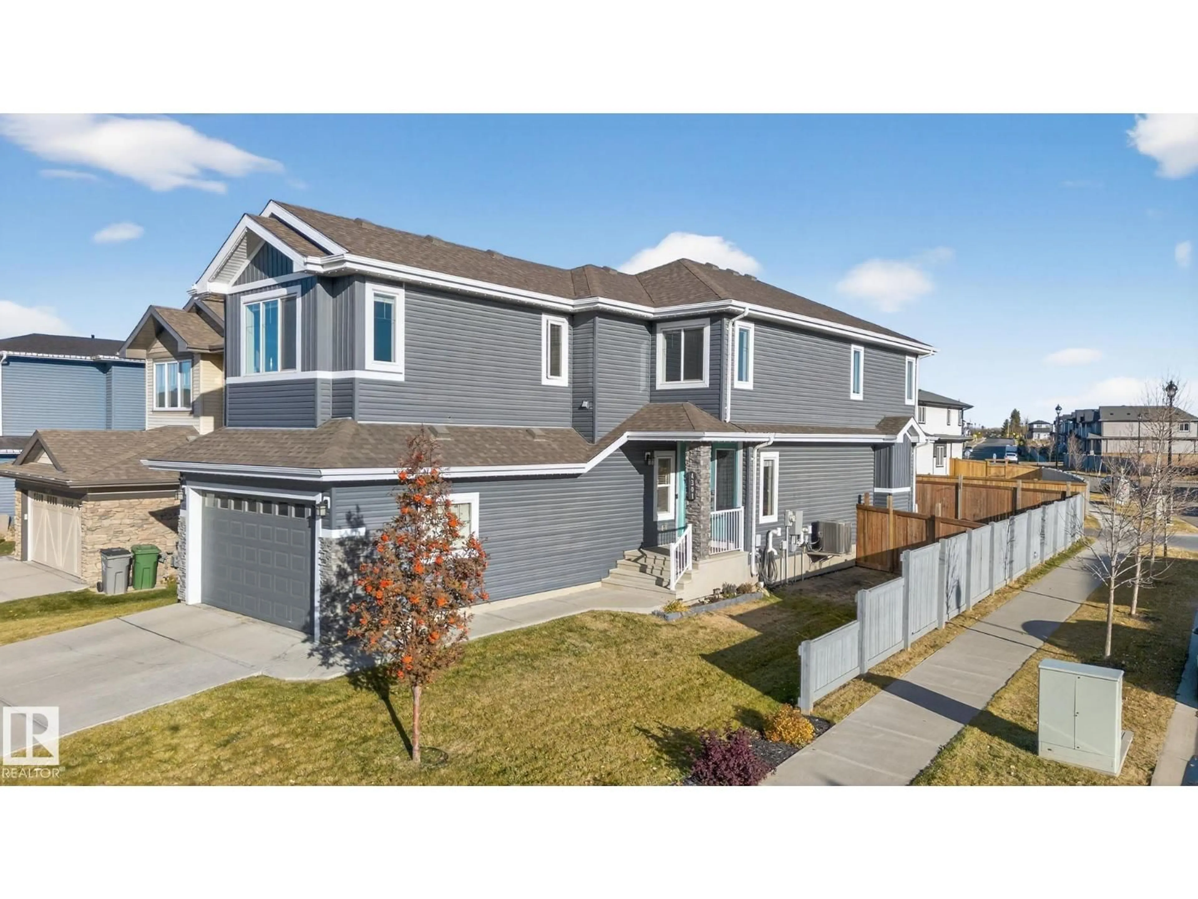 Home with vinyl exterior material, street for 4301 38A ST, Beaumont Alberta T4X3B8