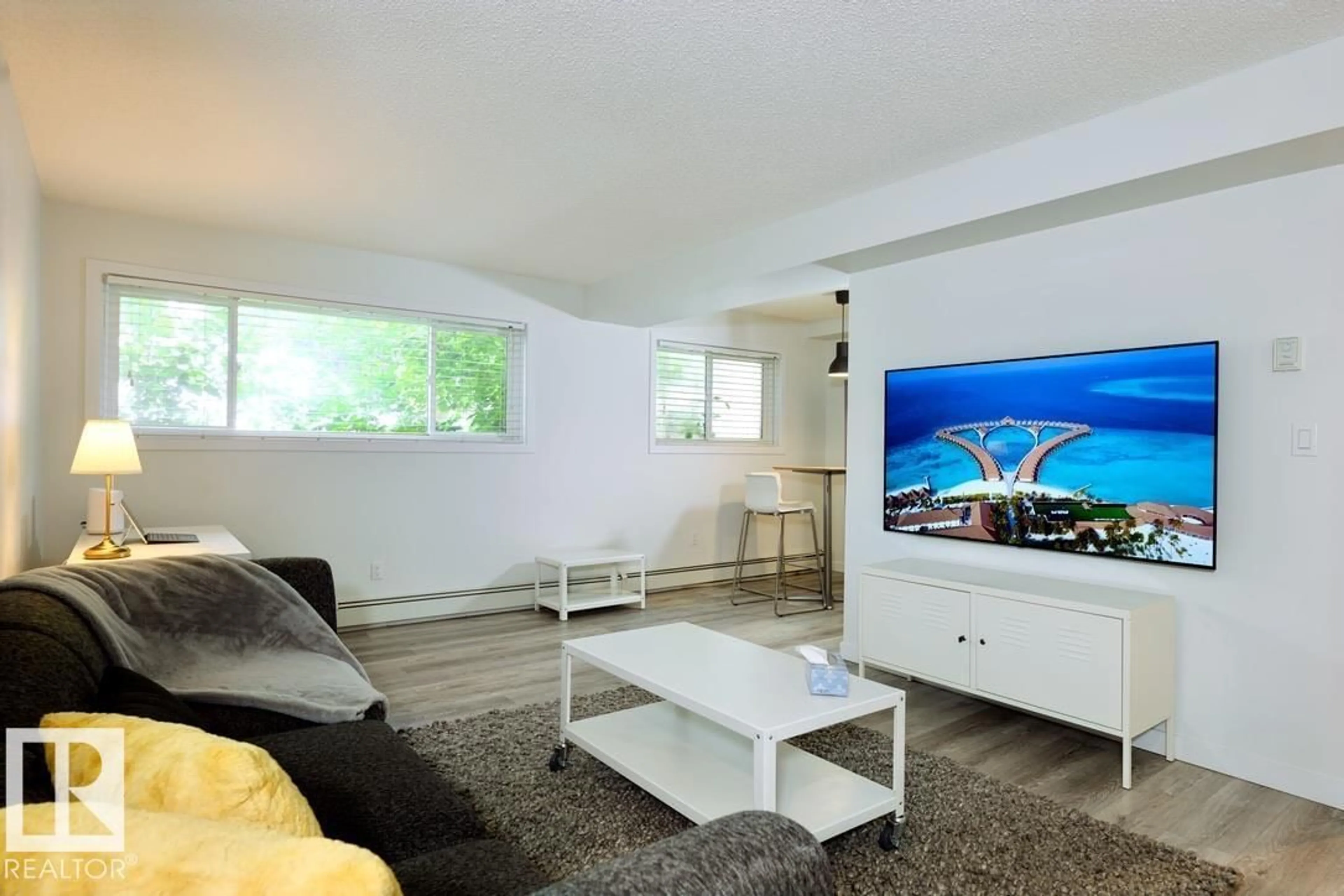 Living room with furniture, unknown for #101 - 10625 83 AV, Edmonton Alberta T6E2E3