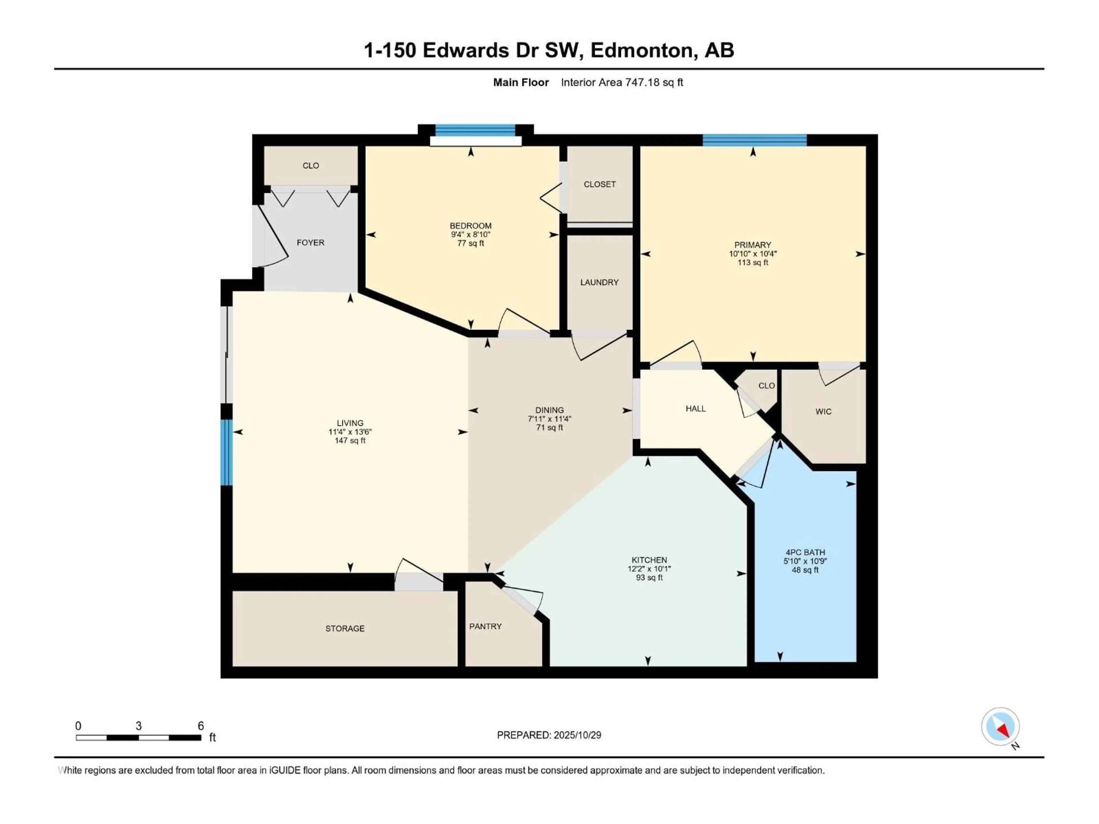 Floor plan for 150 EDWARDS DR, Edmonton Alberta T6X1M4