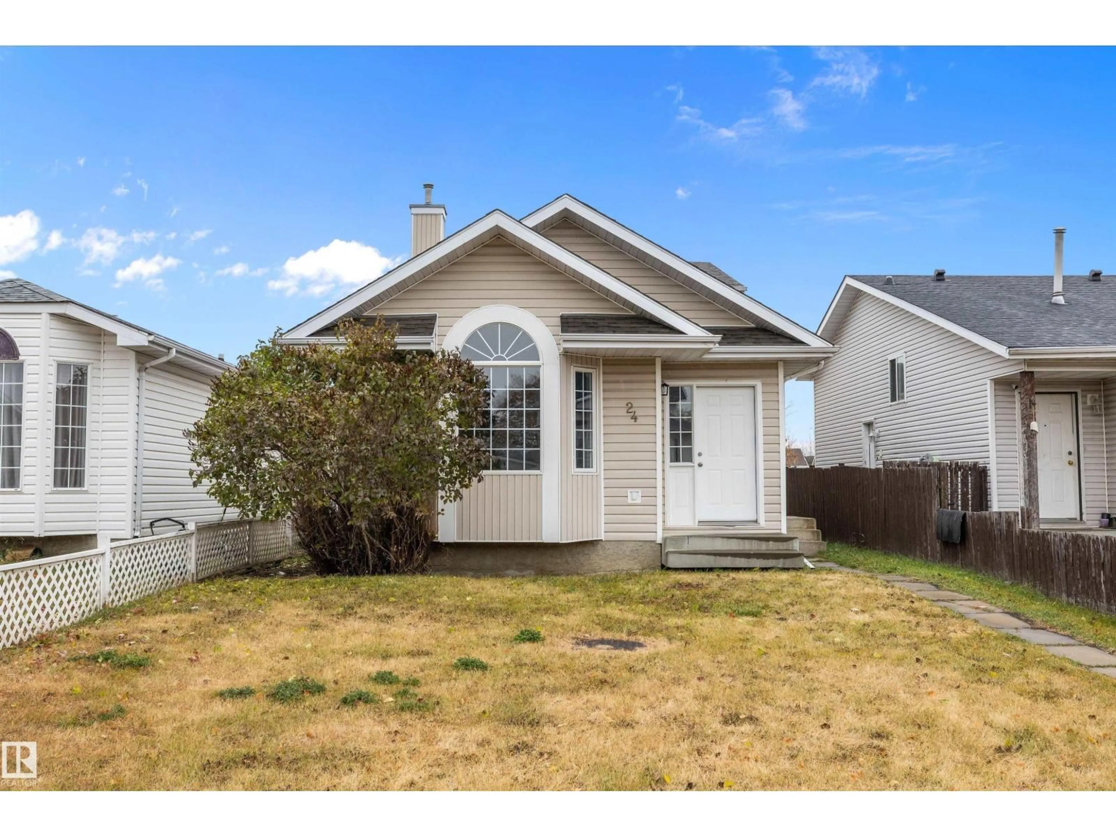 Home with vinyl exterior material, street for 24 GOLD EYE DR, Devon Alberta T9G1V9