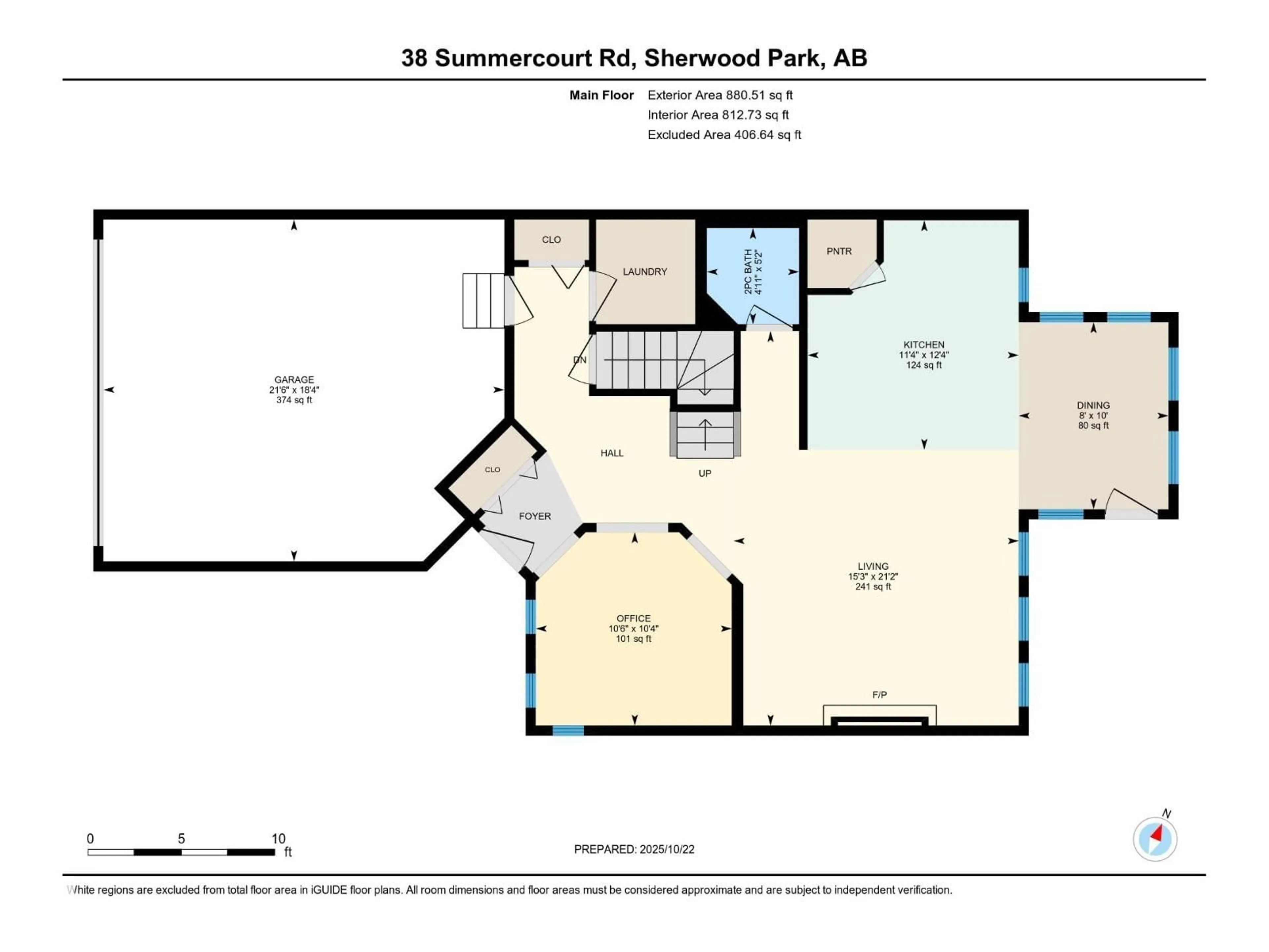Floor plan for 38 SUMMERCOURT RD, Sherwood Park Alberta T8H2V9