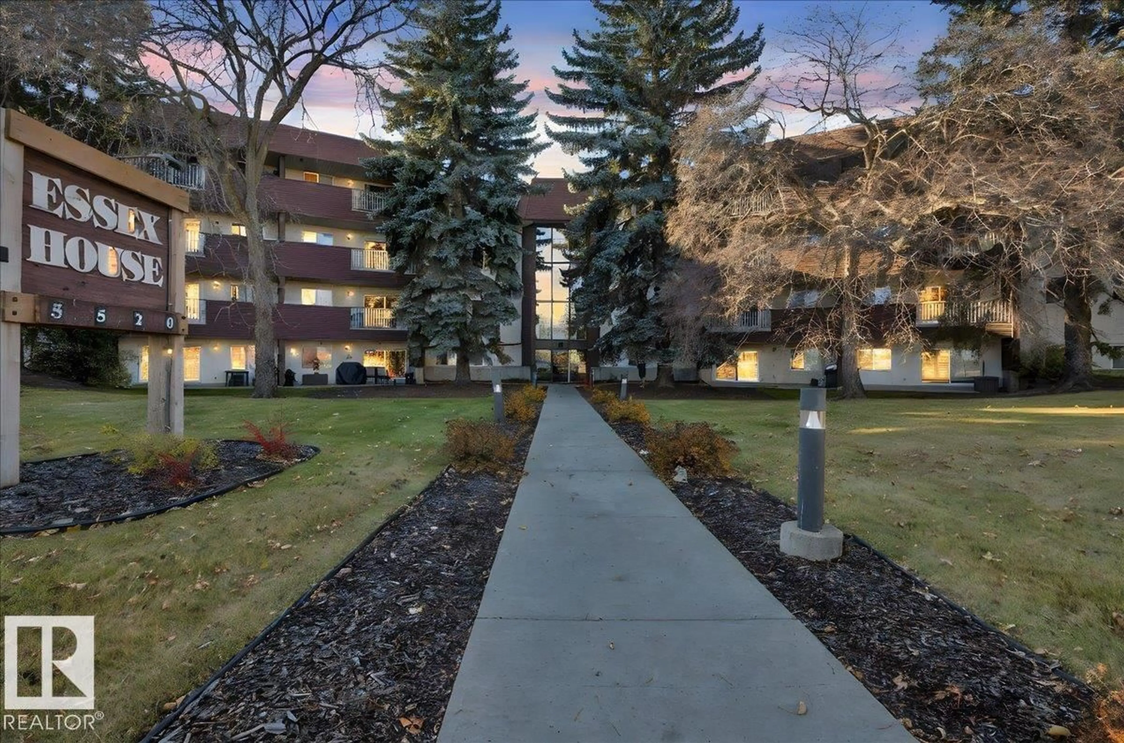 Patio, street for #213 - 5520 RIVERBEND RD, Edmonton Alberta T6H5G9