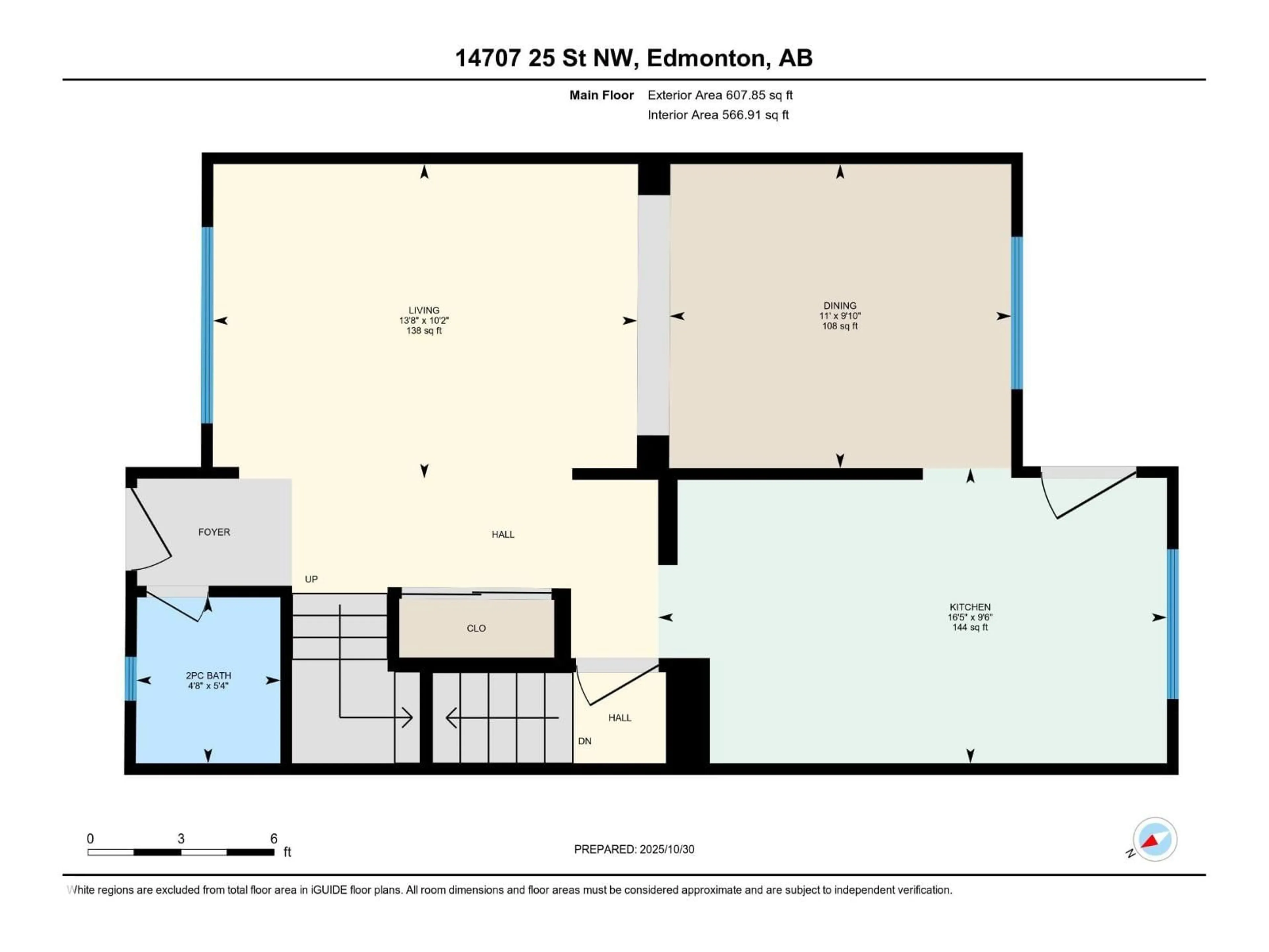 Floor plan for 14707 25 STREET, Edmonton Alberta T5Y2E8