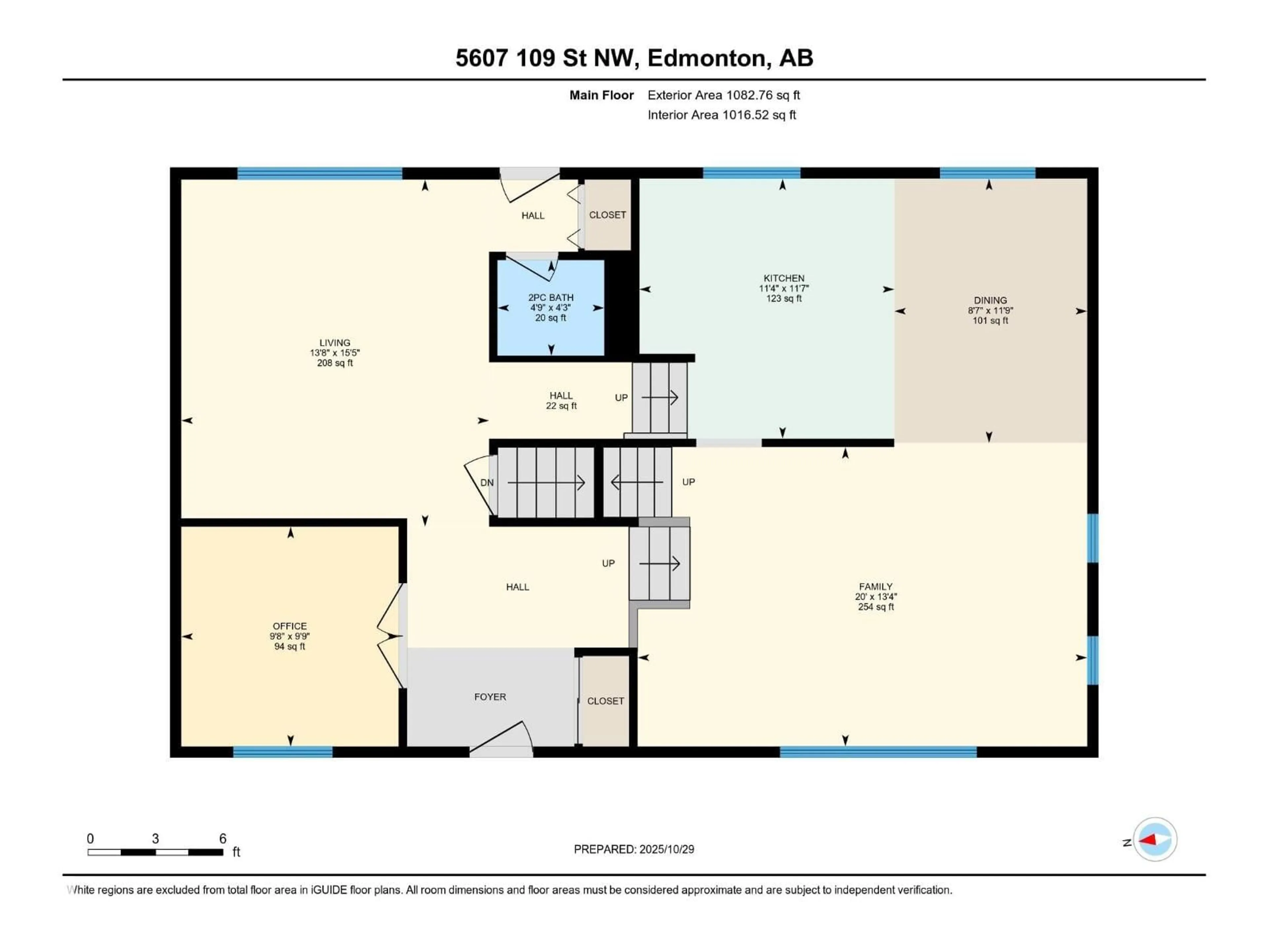 Floor plan for 5607 109 ST, Edmonton Alberta T6H3A7