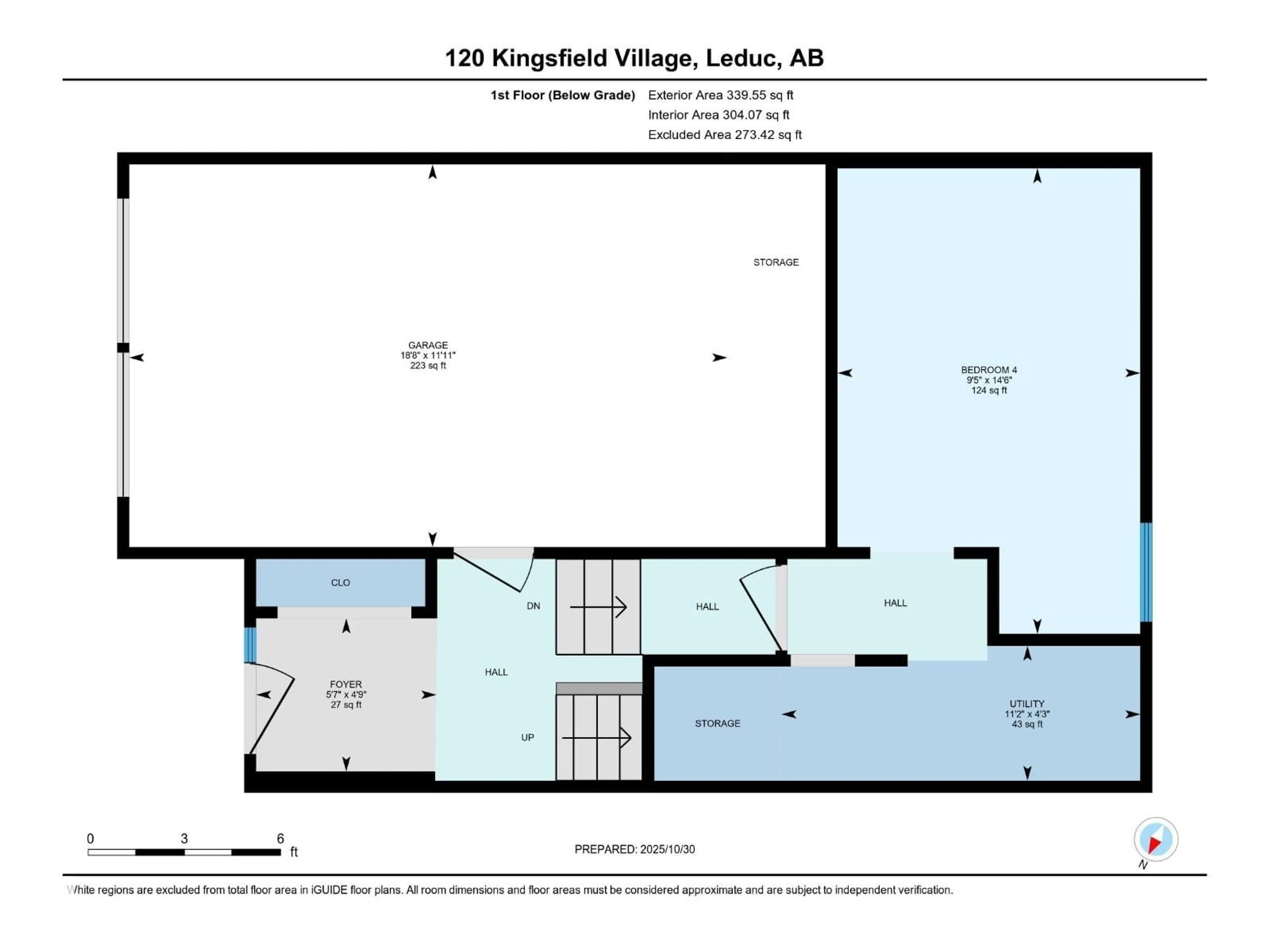 Floor plan for 120 KINGSFIELD VG, Leduc Alberta T9E5J8