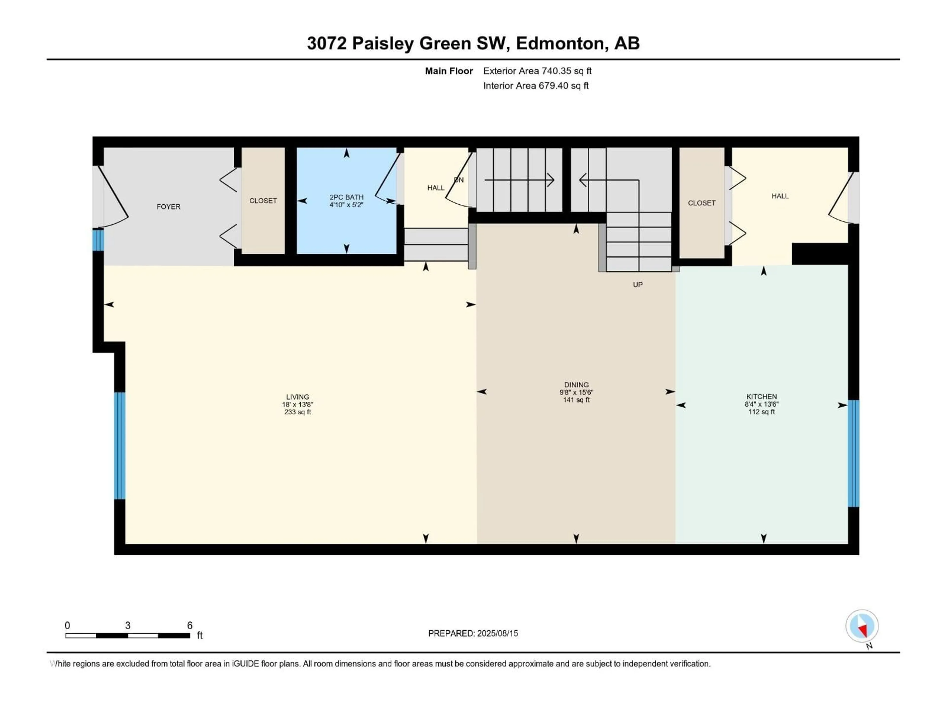 Floor plan for 3072 PAISLEY GREEN GR, Edmonton Alberta T6W2X1