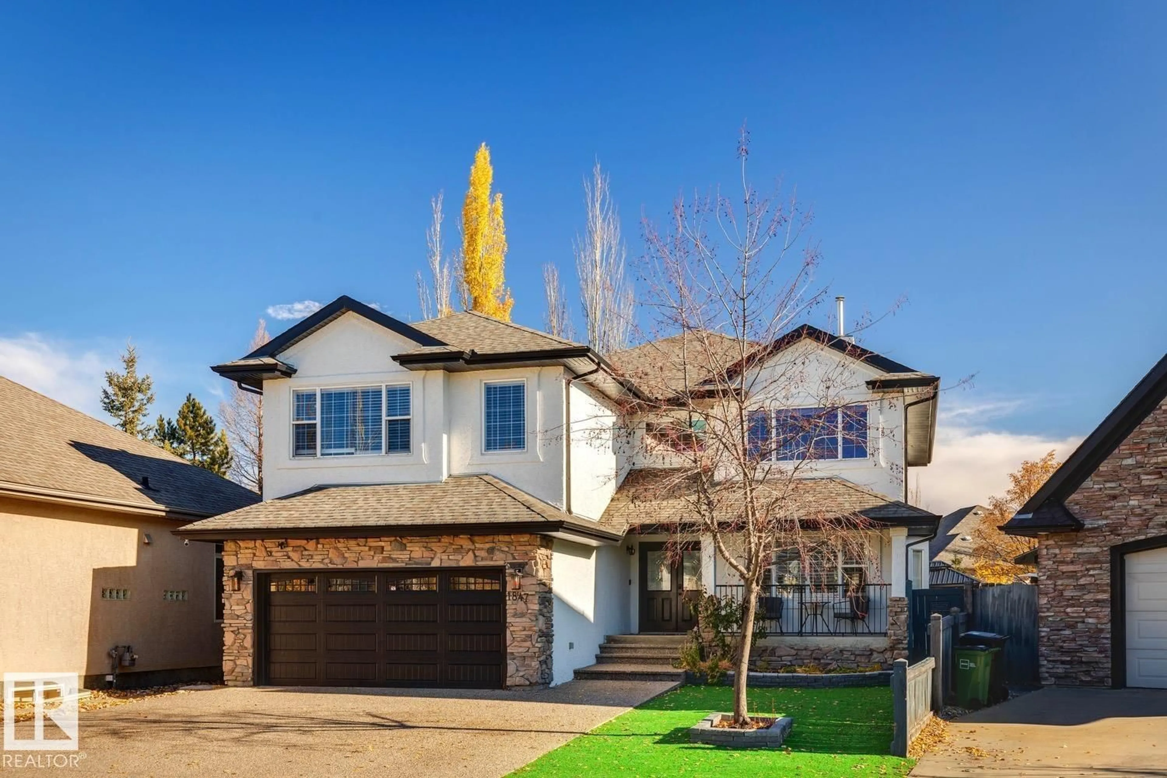 Home with vinyl exterior material, street for SW - 1847 BOWMAN PT, Edmonton Alberta T6W1P7