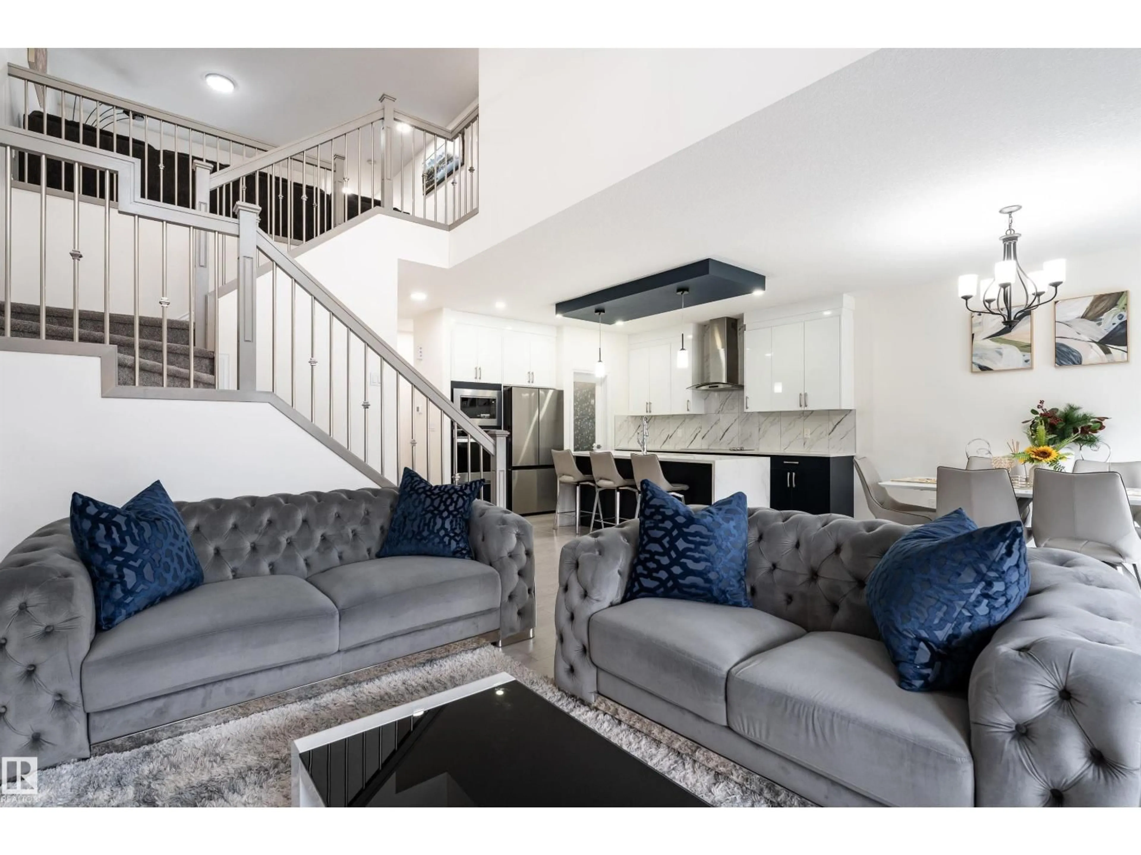 Living room with furniture, unknown for 5710 CAUTLEY CR, Edmonton Alberta T6W4X9