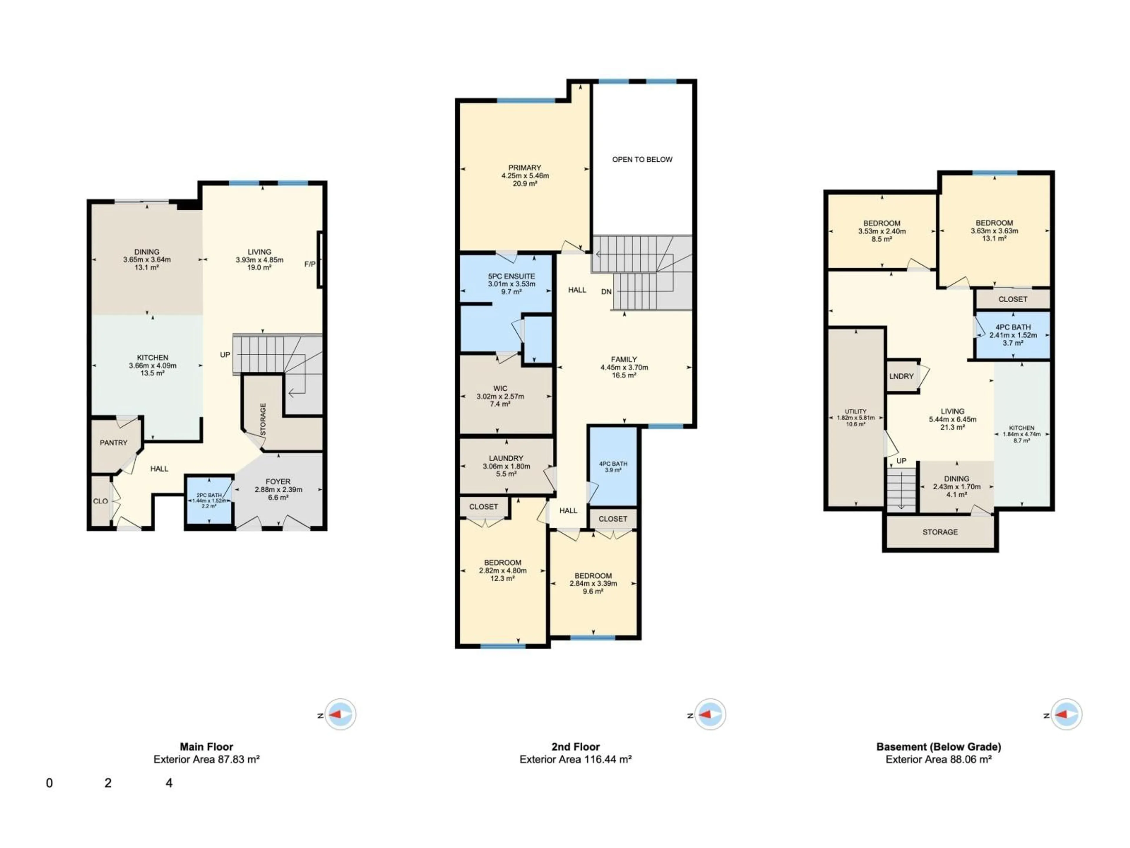 Floor plan for 5710 CAUTLEY CR, Edmonton Alberta T6W4X9