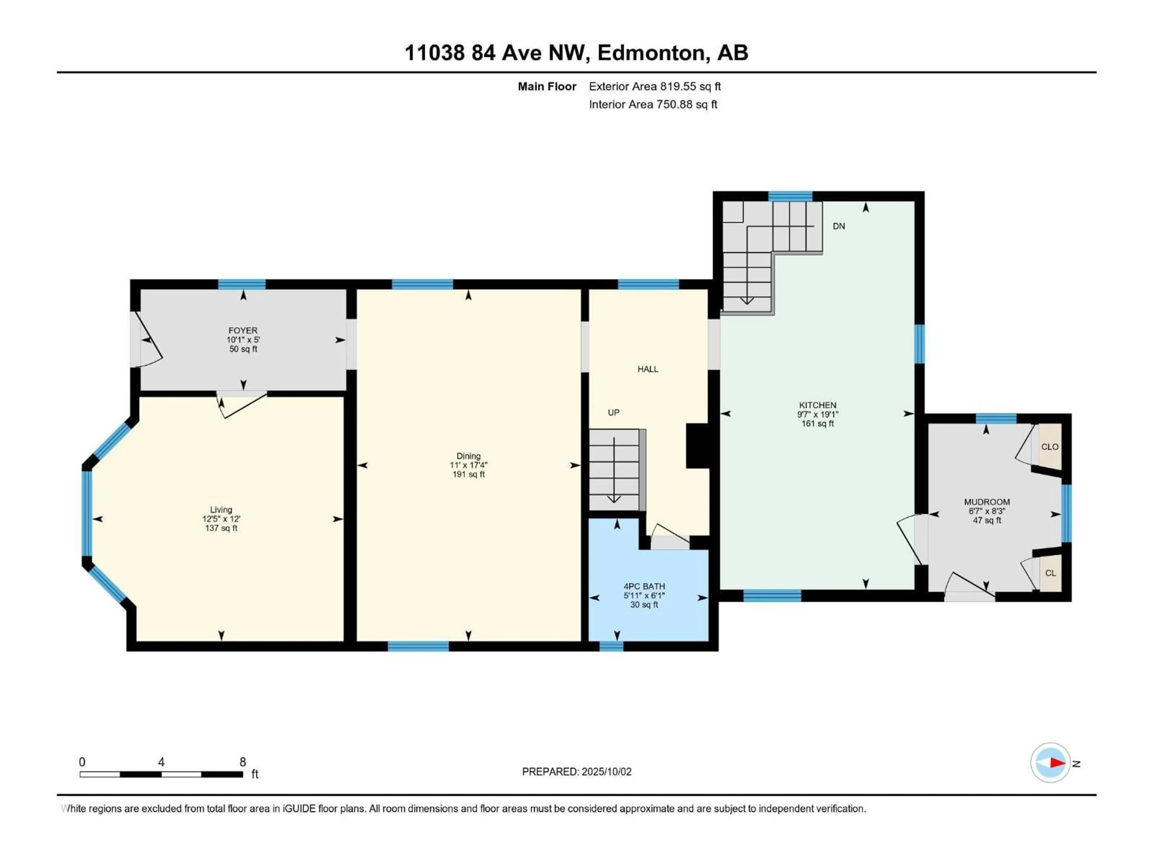 Floor plan for 11038 84 AV, Edmonton Alberta T6G0V7