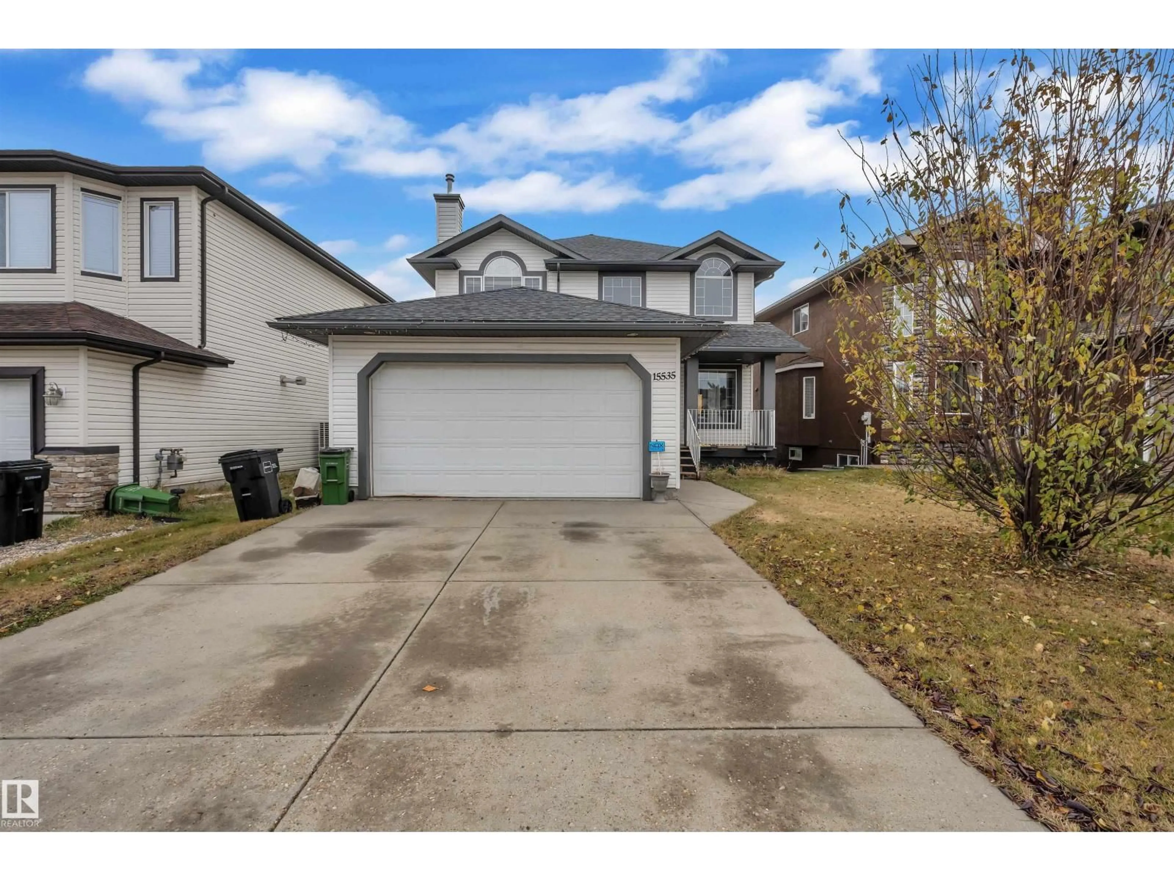 Home with vinyl exterior material, street for NW - 15535 48 ST, Edmonton Alberta T5Y0B5