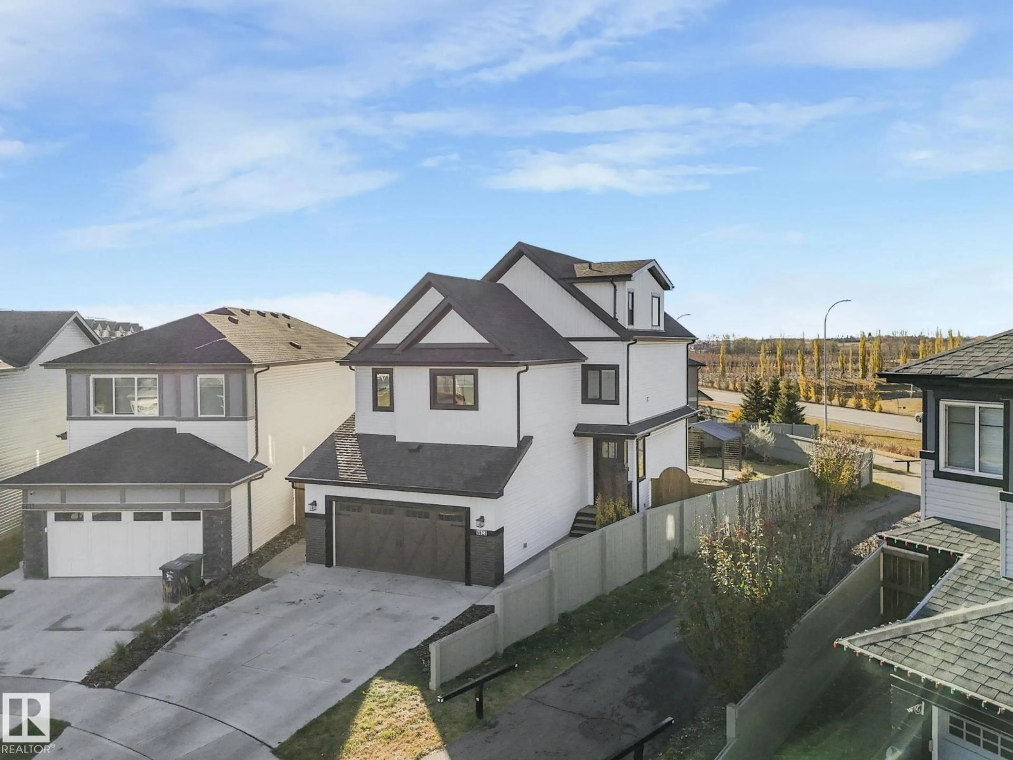 A pic from outside/outdoor area/front of a property/back of a property/a pic from drone, street for 6613 62 AV, Beaumont Alberta T4X0J3