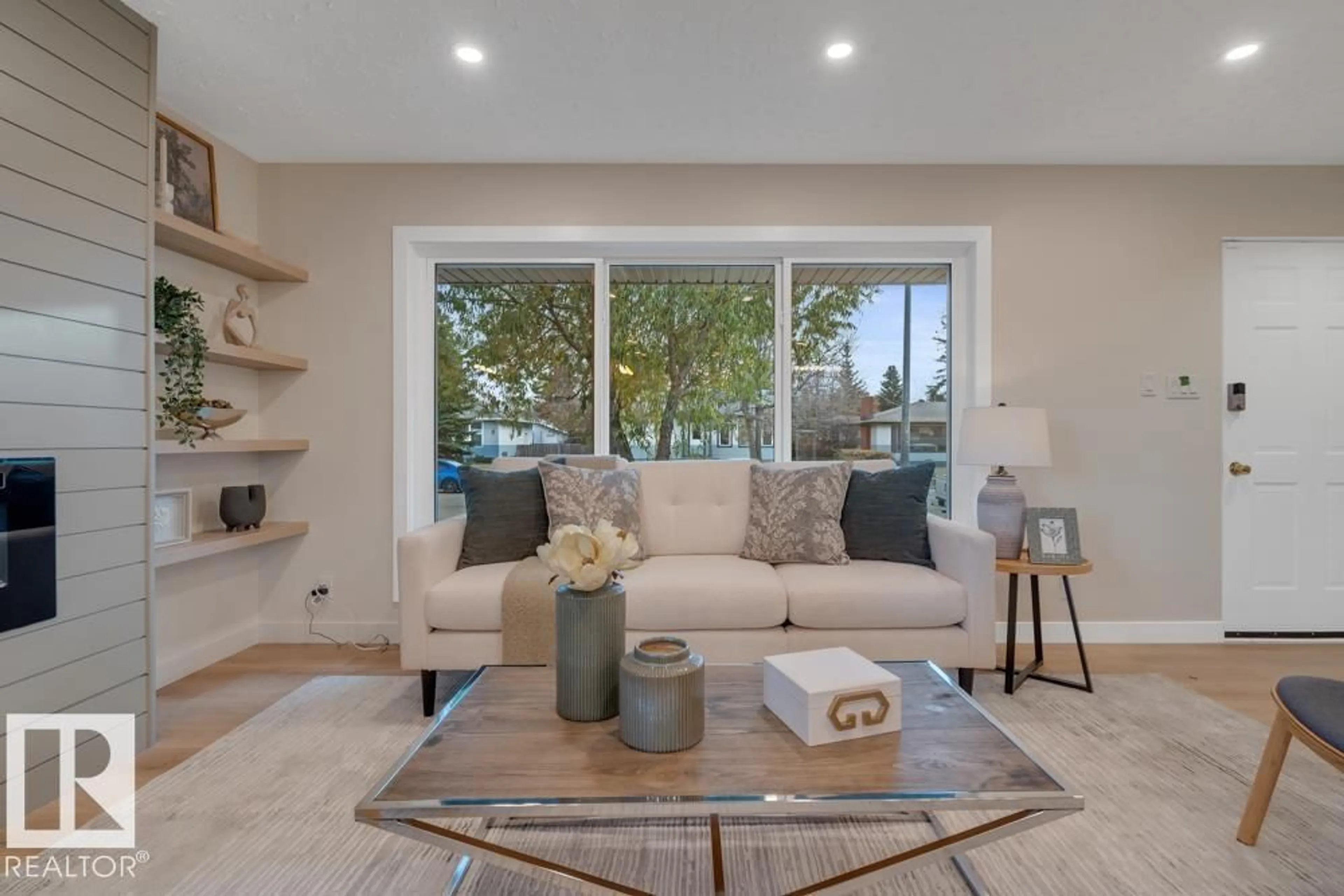 Living room with furniture, unknown for 15022 86 AV, Edmonton Alberta T5R4C1